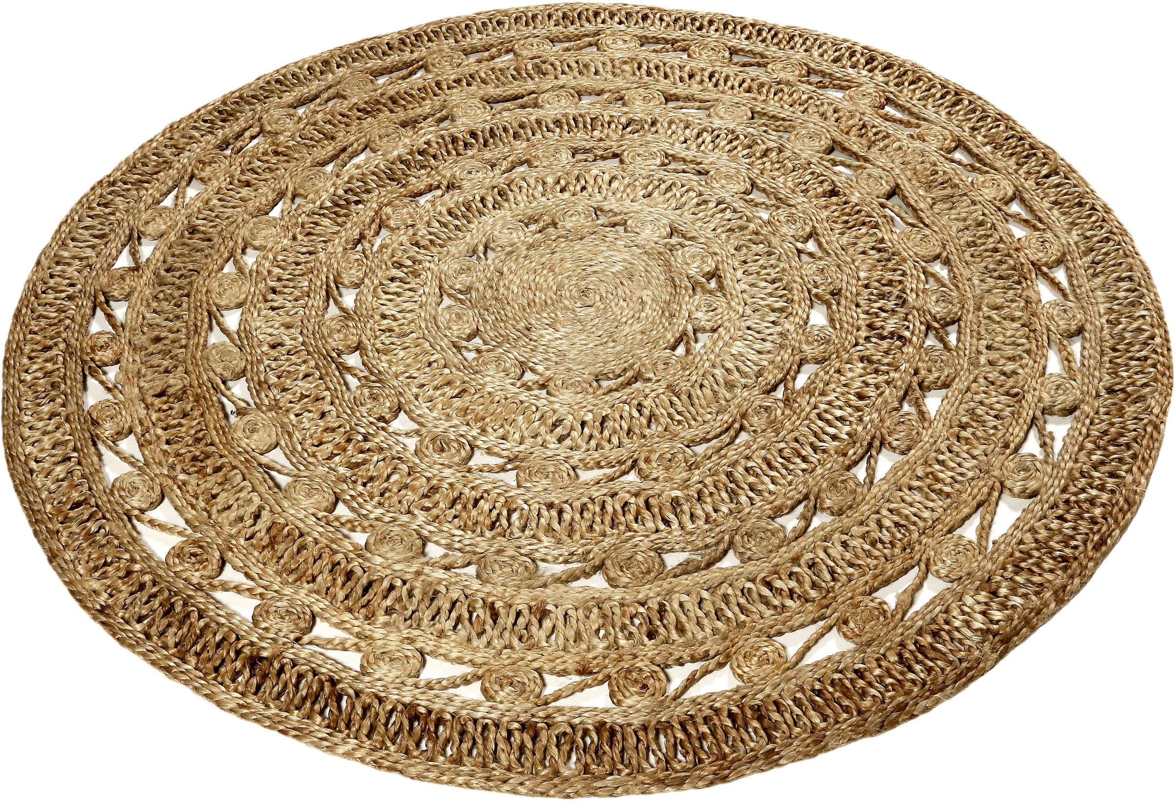 Image of Esprit Teppich »Crochet Nature«, rund, 7 mm Höhe, Wohnzimmer bei Ackermann Versand Schweiz