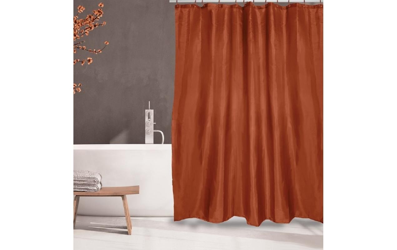 MSV Rideau de douche »MSV Uni, Terracotta« Breite 180 cm
