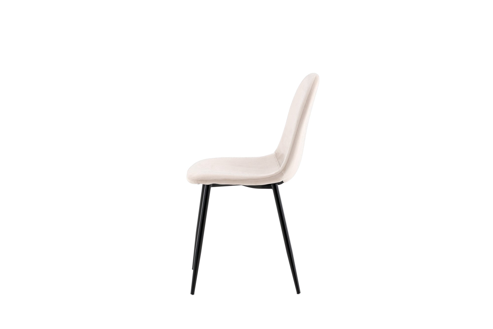 Venture Home Chaise de salle à manger »Polar, 2er-Set Esszimmerstühle in Beige-Samt, 150 kg belastbar« () 2 cuisChaise rembourrée, revêtement en velours, pieds en métal, arrondi, moderne