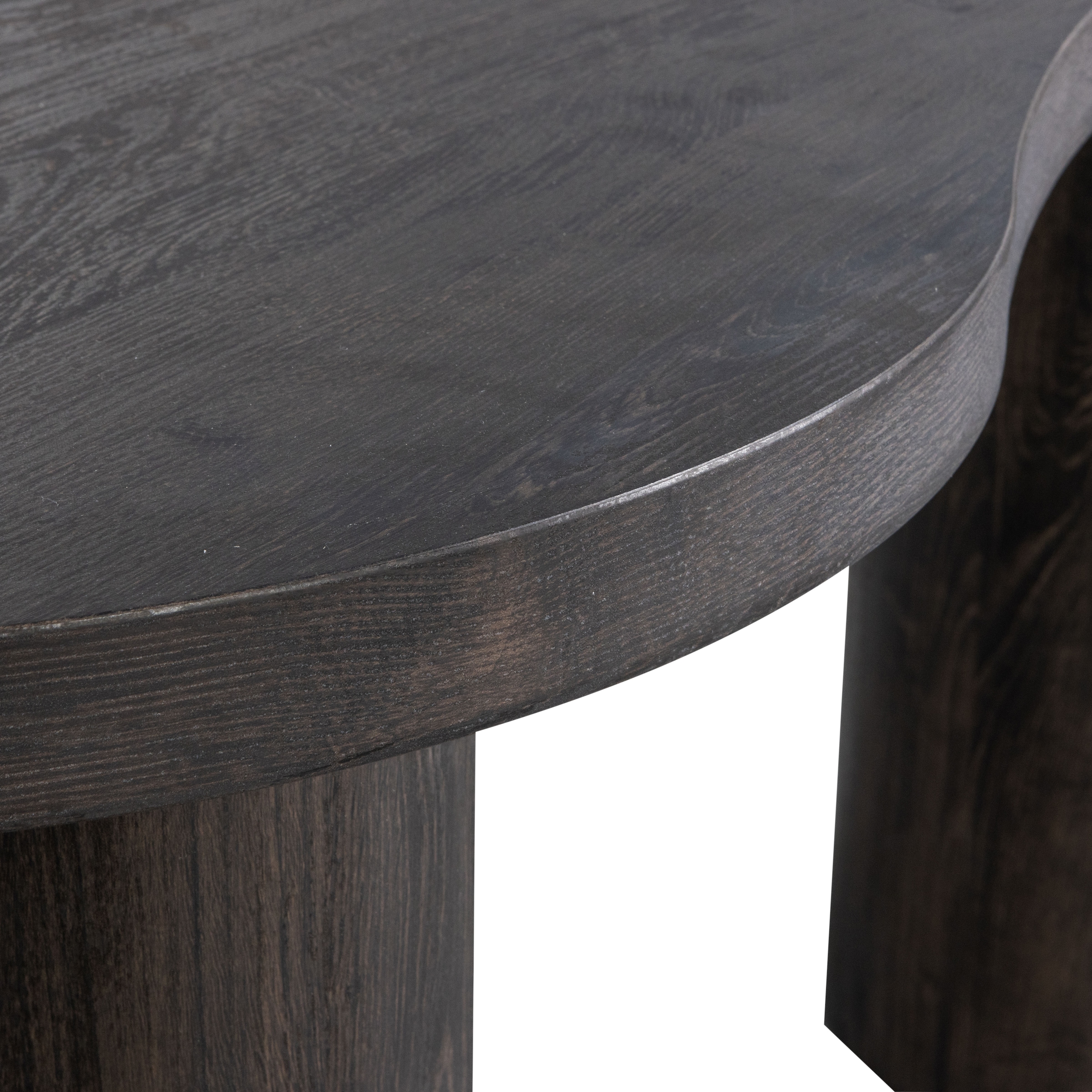 WOOOD Schreibtisch »Maan aus MDF mit 3D-Papierbelag, organische Form 150x70x75 cm« Tragkraft 100 kg, einfach zu montieren, sichtbare Maserung
