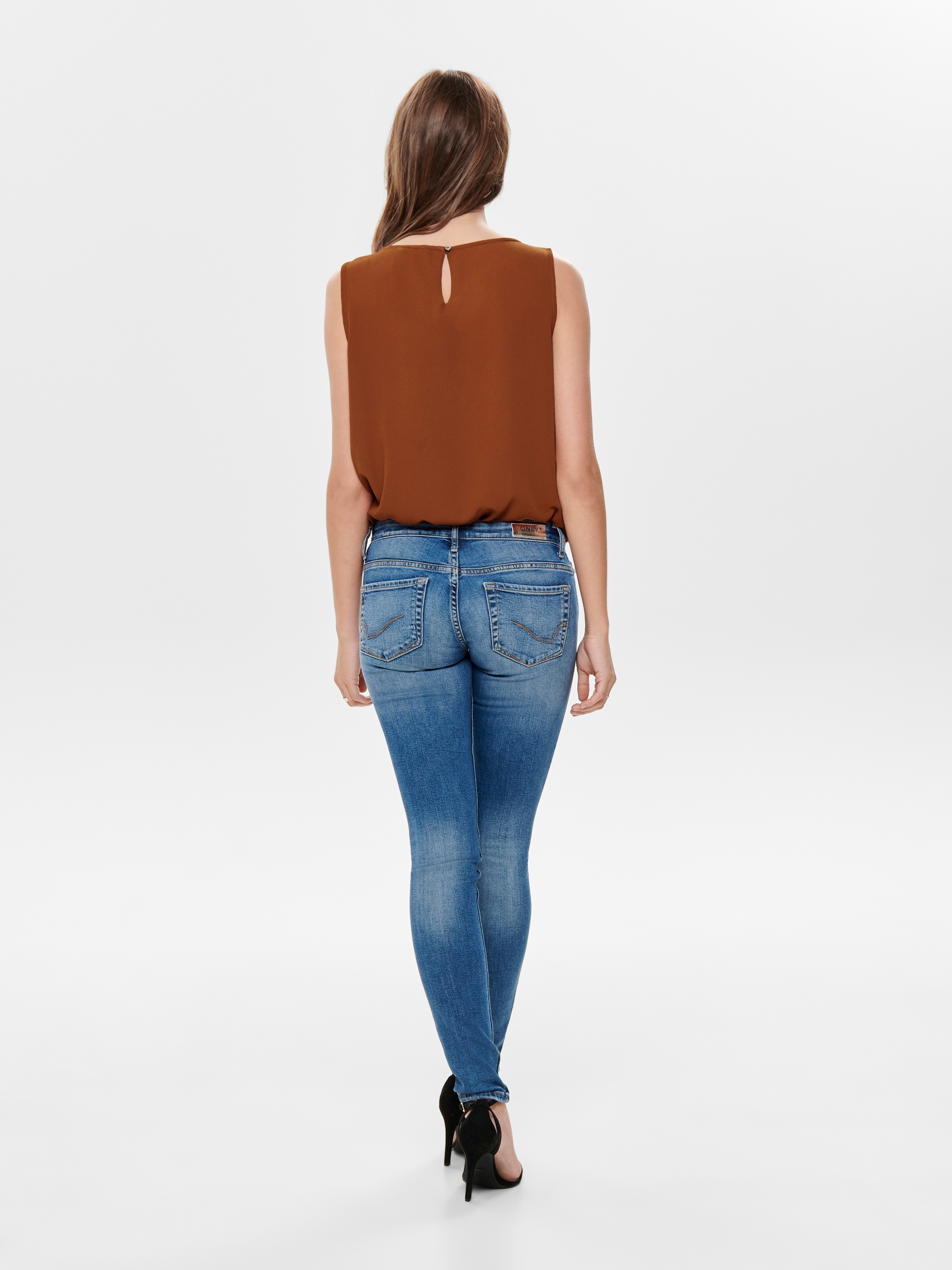 ONLY Jeans skinny »ONLCORAL LOW SK JEANS« mélange de coton, coupe skinny