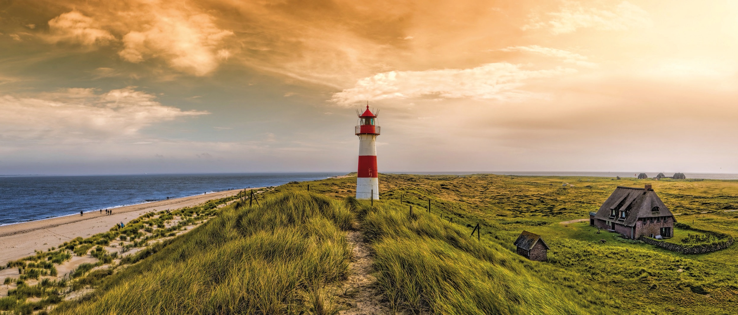 Image of Bönninghoff Leinwandbild »Strandweg zum Leuchtturm«, (1 St.) bei Ackermann Versand Schweiz