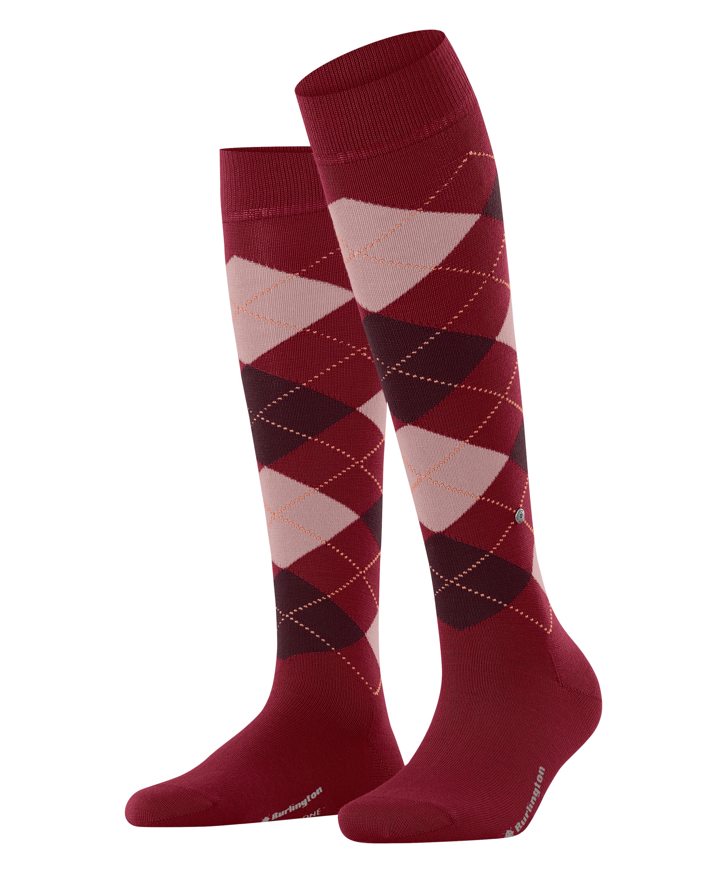 Burlington Mi-bas »Marylebone« taille unique 36-41, mélange laine chaud, motif argyle