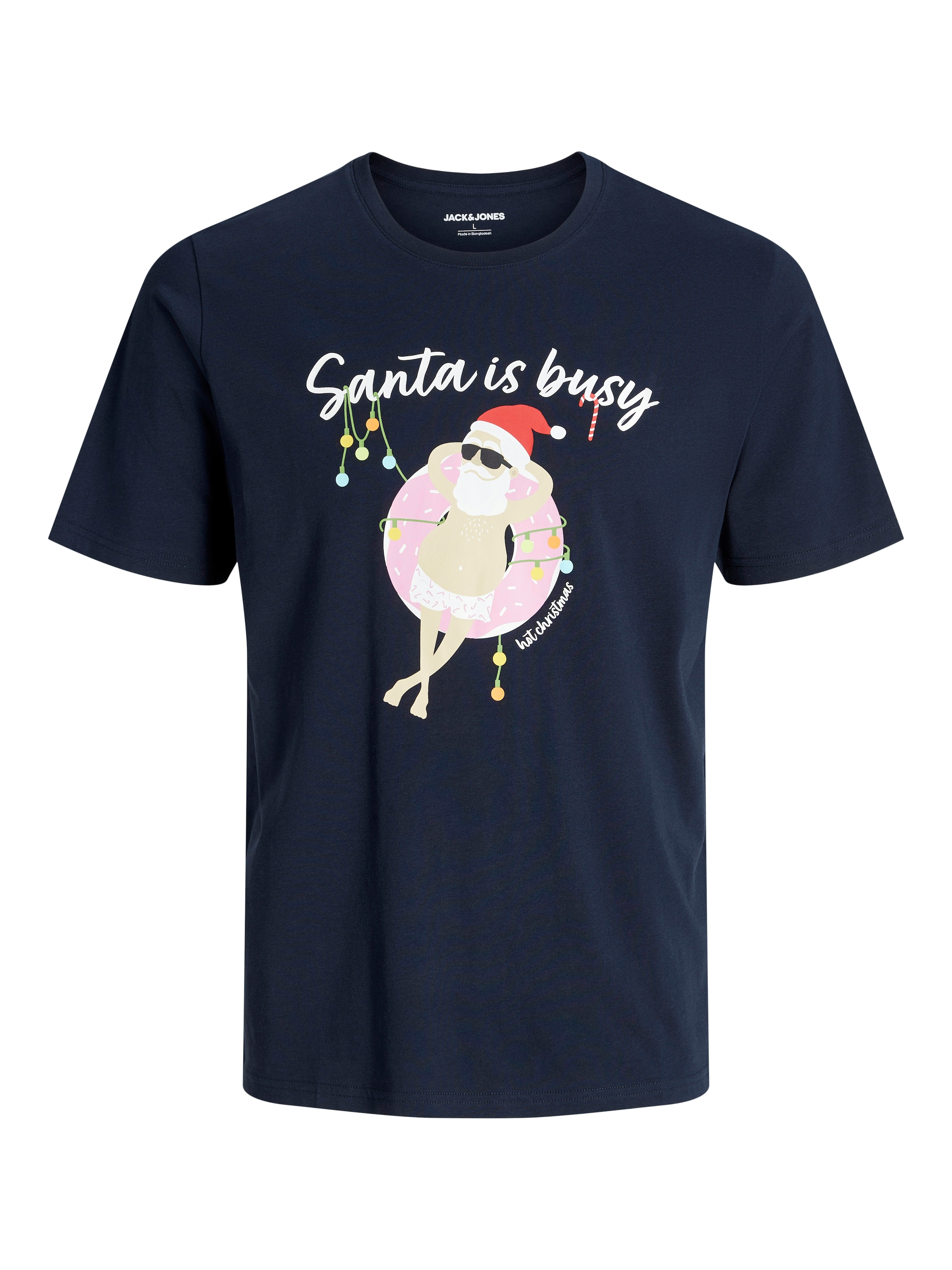 Jack & Jones Shirt à col rond »JJCHRISTMAS TEE SS CREW NECK XMAS« mit weihnachtlichem Druck