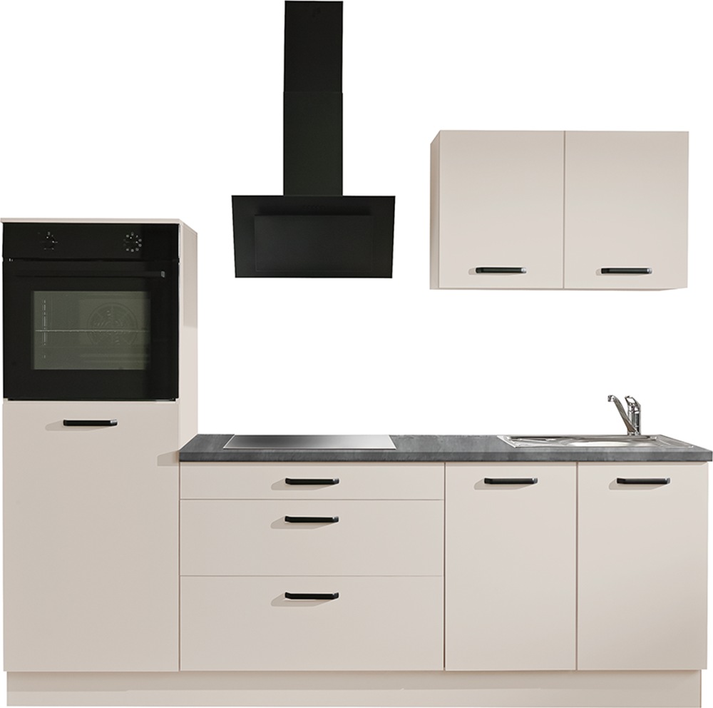 Image of wiho Küchen Küchenzeile "Compact: Kleines Format, grosse Ausstattung, optional mit E-Geräten" Variante ohne Kühlschrank, Breite 240 cm