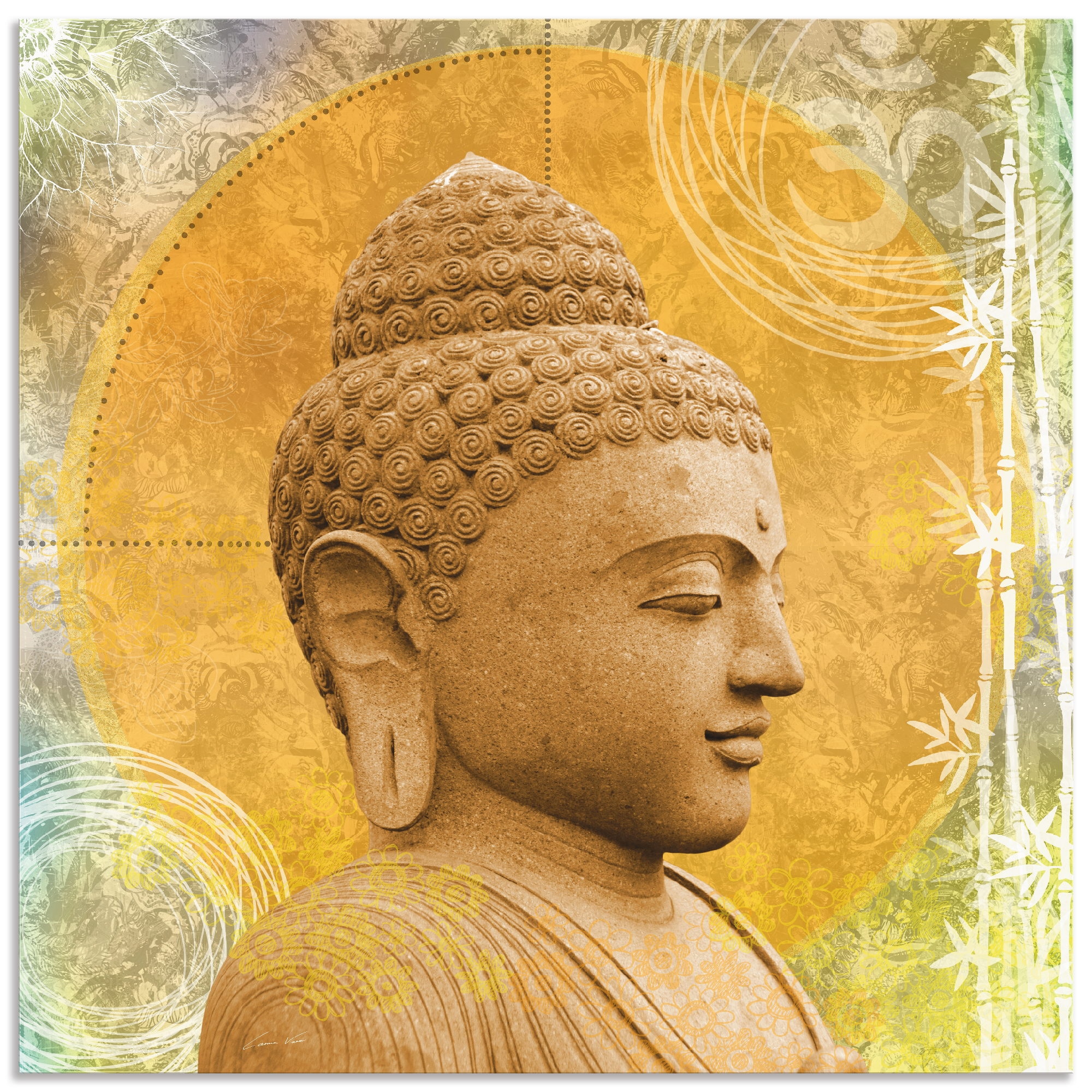 Image of Artland Wandbild "Buddha II" Spa 1 Stk. tlg. als Alubild, Outdoorbild, Leinwandbild, Wandaufkleber, versch. Grössen