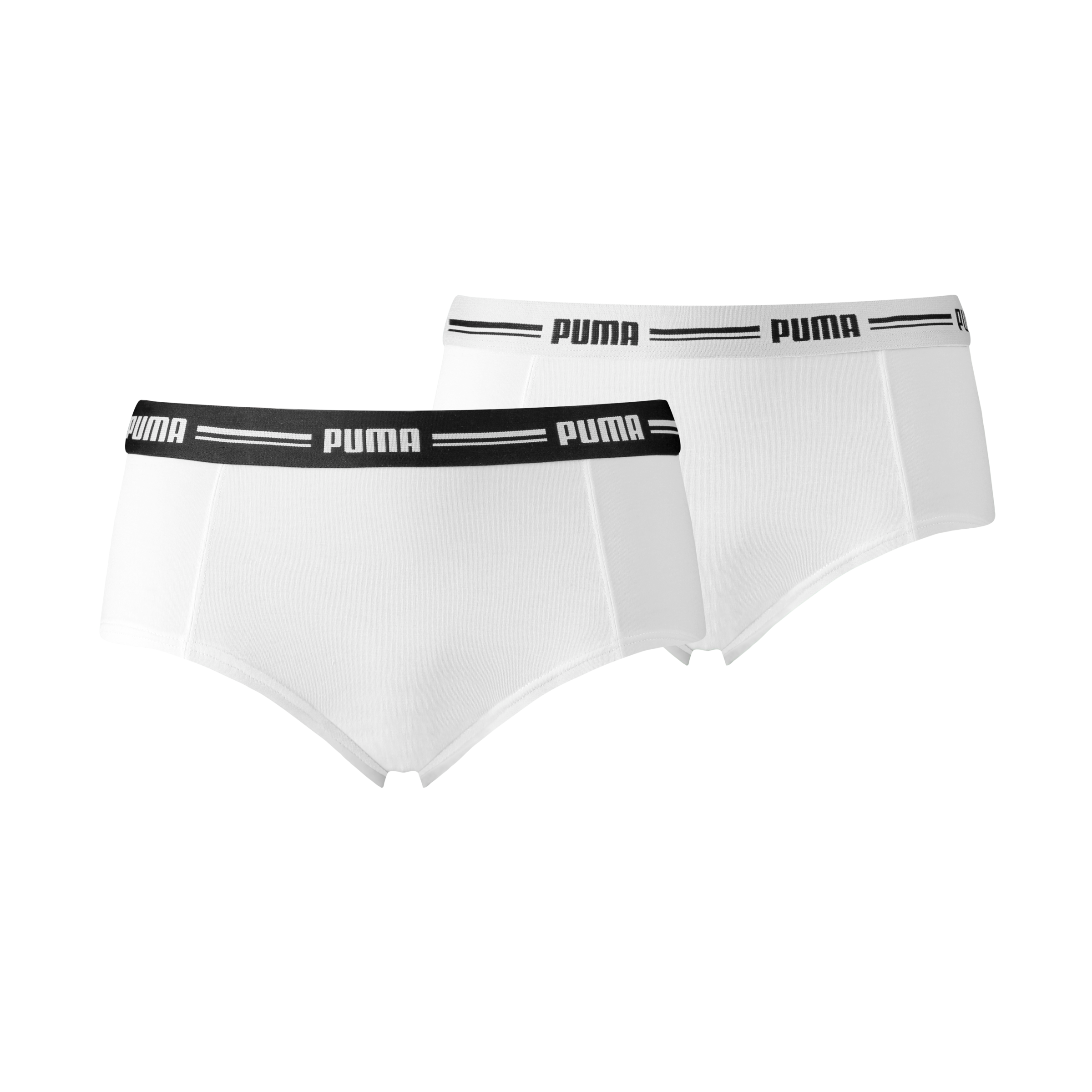Image of PUMA Panty "PUMA WOMEN MINI SHORT 2P" 2er Pack, schmaler Logo-Gummibund