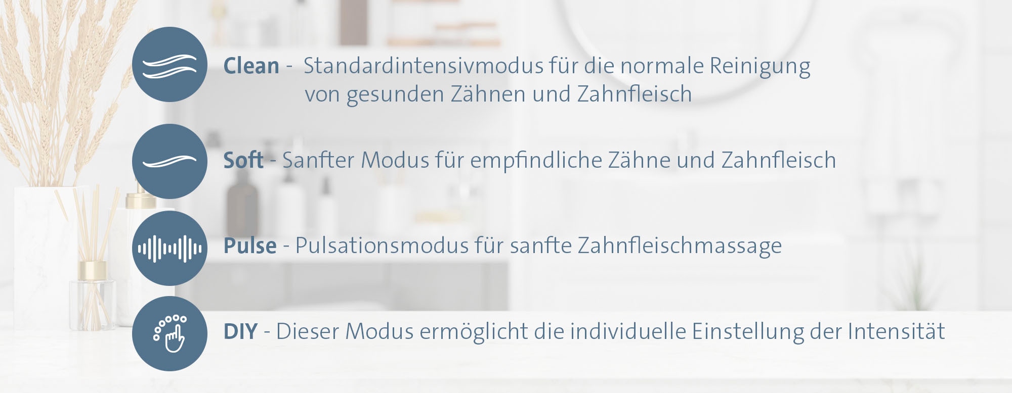 eta Nettoyeur d'interstices »Aqua Care II ETA470890000« 2 cuis Aufsteckbürsten Munddusche für Zuhause, 4 Reinigungsmodi, Li-Ionen Akku