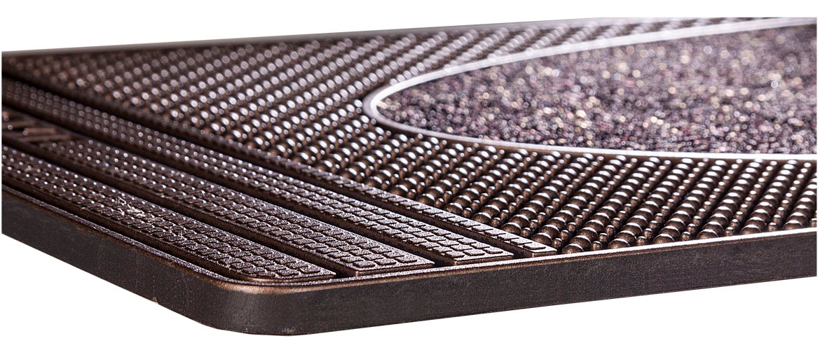 Home2Fashion Fussmatte »CenterClean«, rechteckig, 8 mm Höhe, schmale Schmutzfangmatte, strapazierfähig, In- und Outdoor geeignet