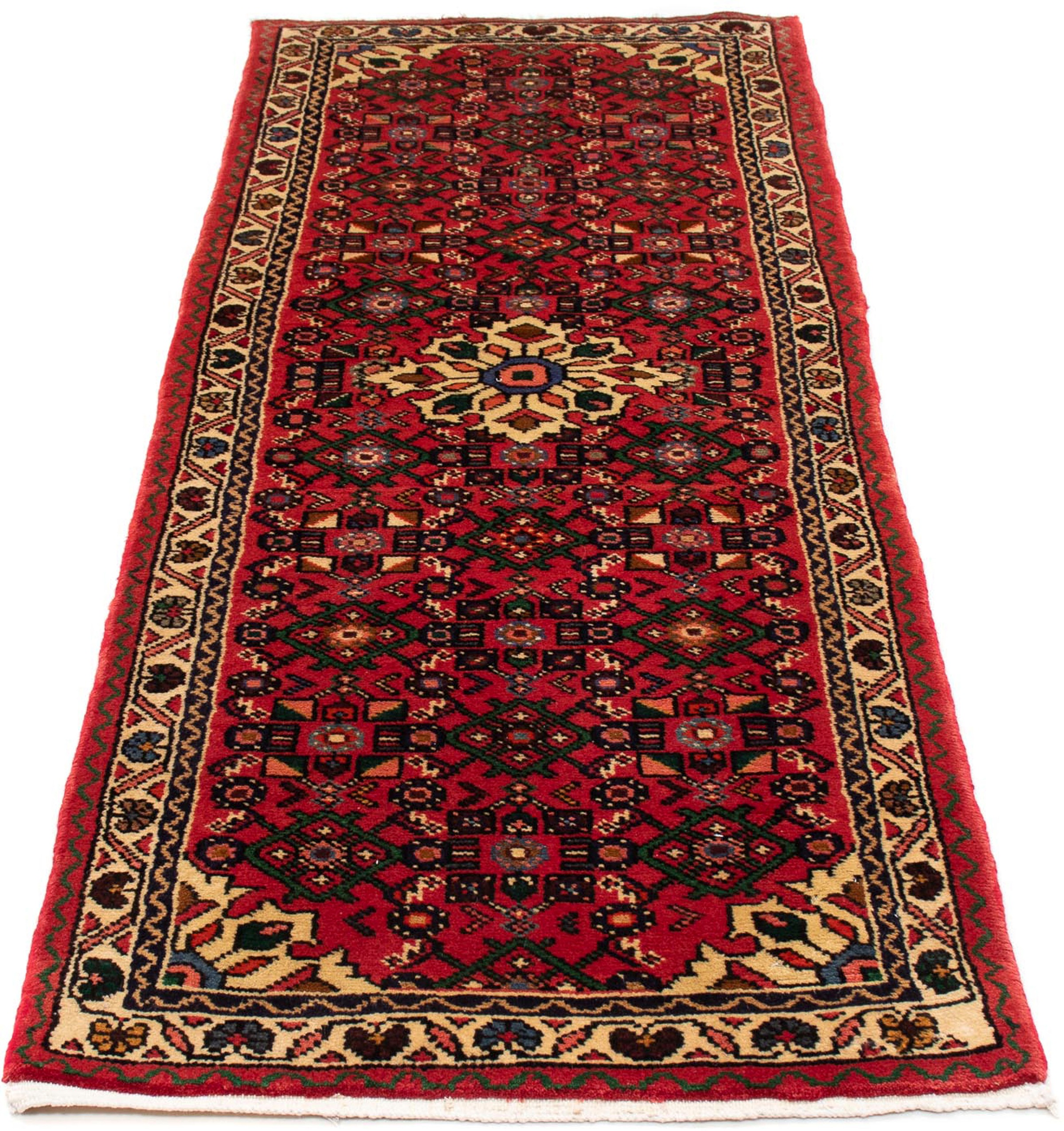 Image of morgenland Orientteppich »Perser - Nomadic - 192 x 70 cm - dunkelrot«, rechteckig, 10 mm Höhe, Wohnzimmer, Handgeknüpft, Einzelstück mit Zertifikat bei Ackermann Versand Schweiz