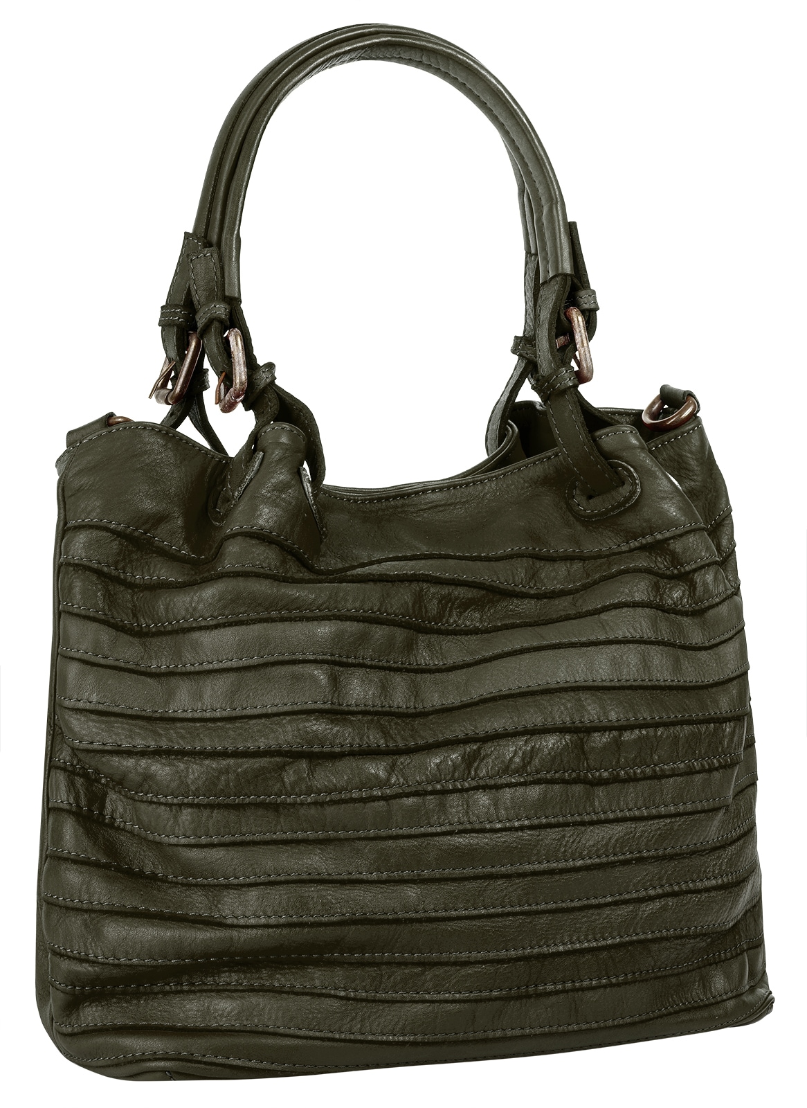 Samantha Look Shopper echt Leder, Made in Italy