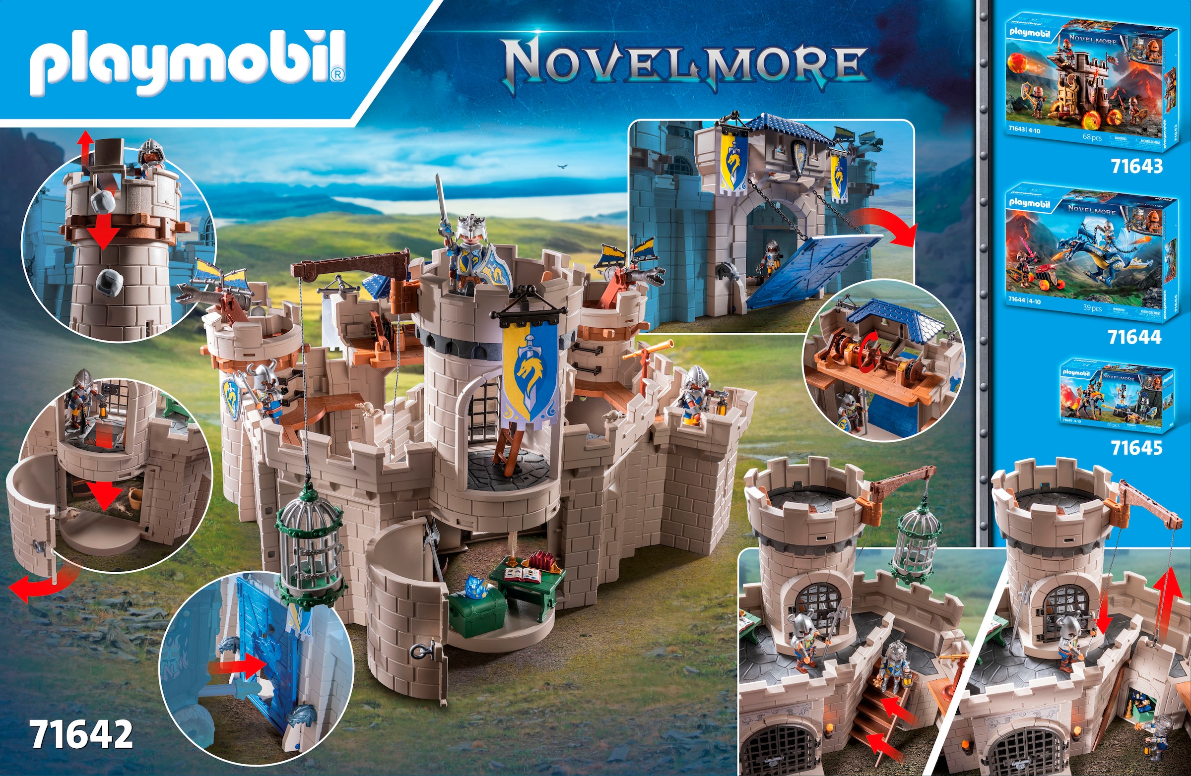 Playmobil® Jeu de construction »Arwynns Burg (71642), Novelmore« Made in Europe