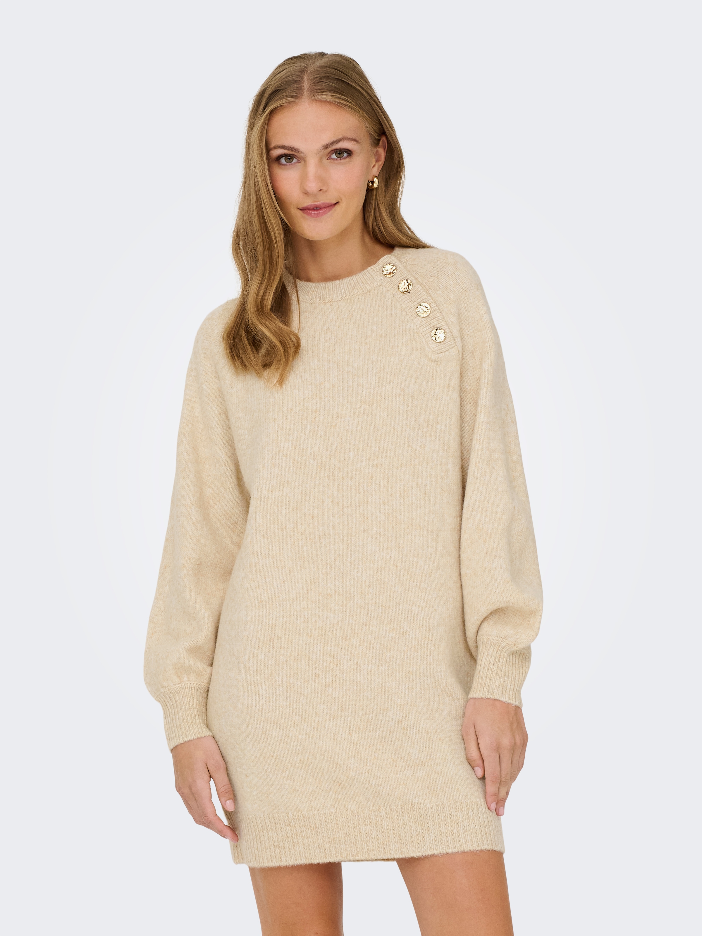 Image of ONLY Midikleid "ONLEMMA LIFE LS BUTTON ONEC DRESS CC KNT" Sommerkleid