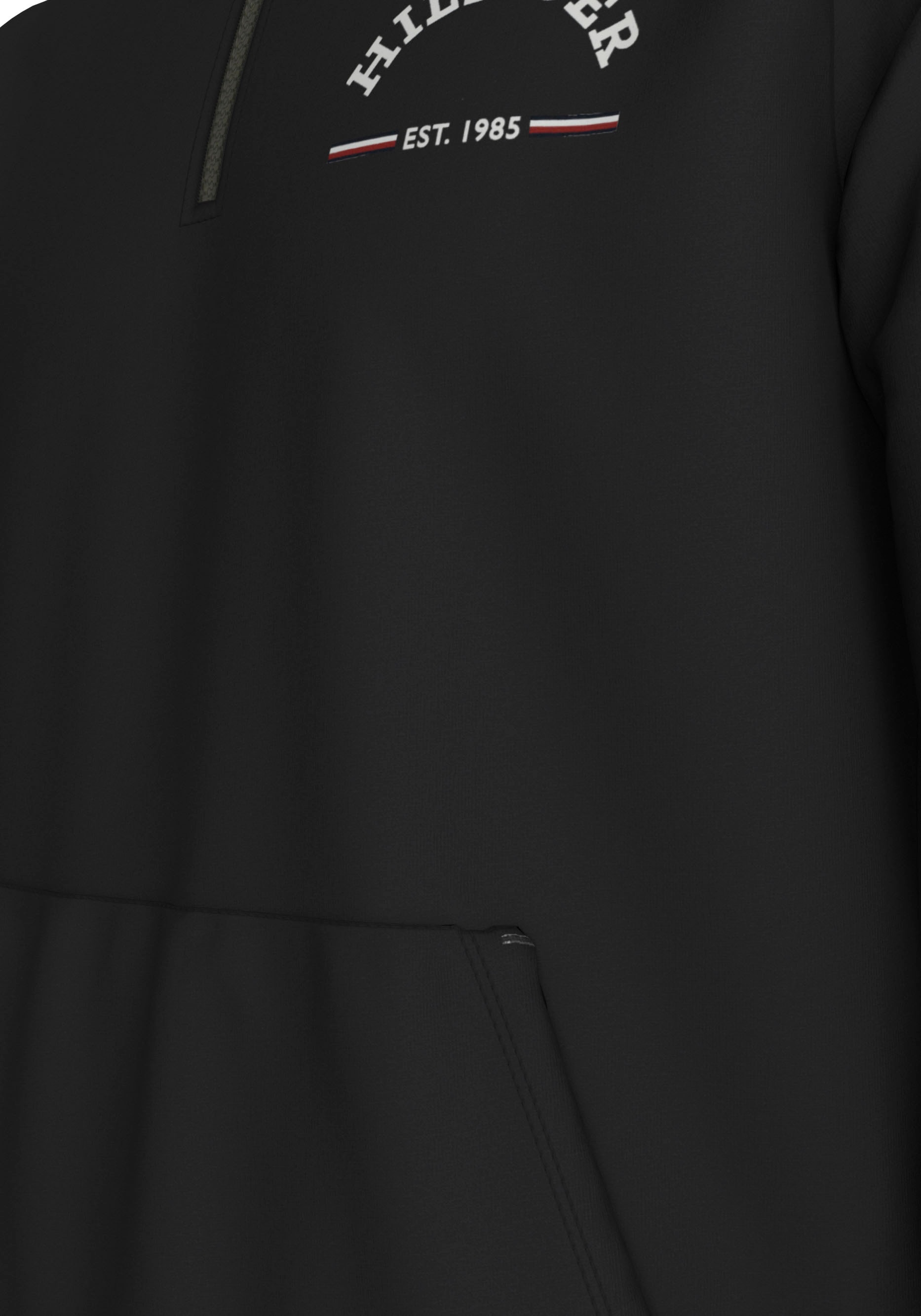 Tommy Hilfiger Sweatshirt »ROUNDALL STAND COLLAR ZIP«, mit Stehkragen und Reissverschluss