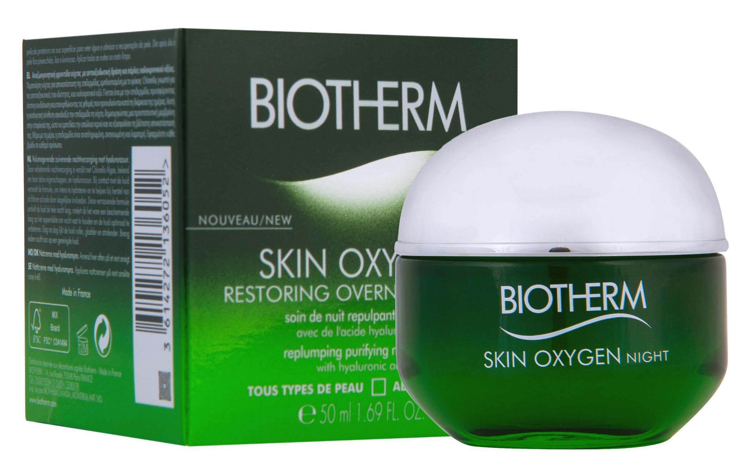 BIOTHERM Anti-Aging-Creme »Skin Oxygen Night 50 ml«, Premium Kosmetik