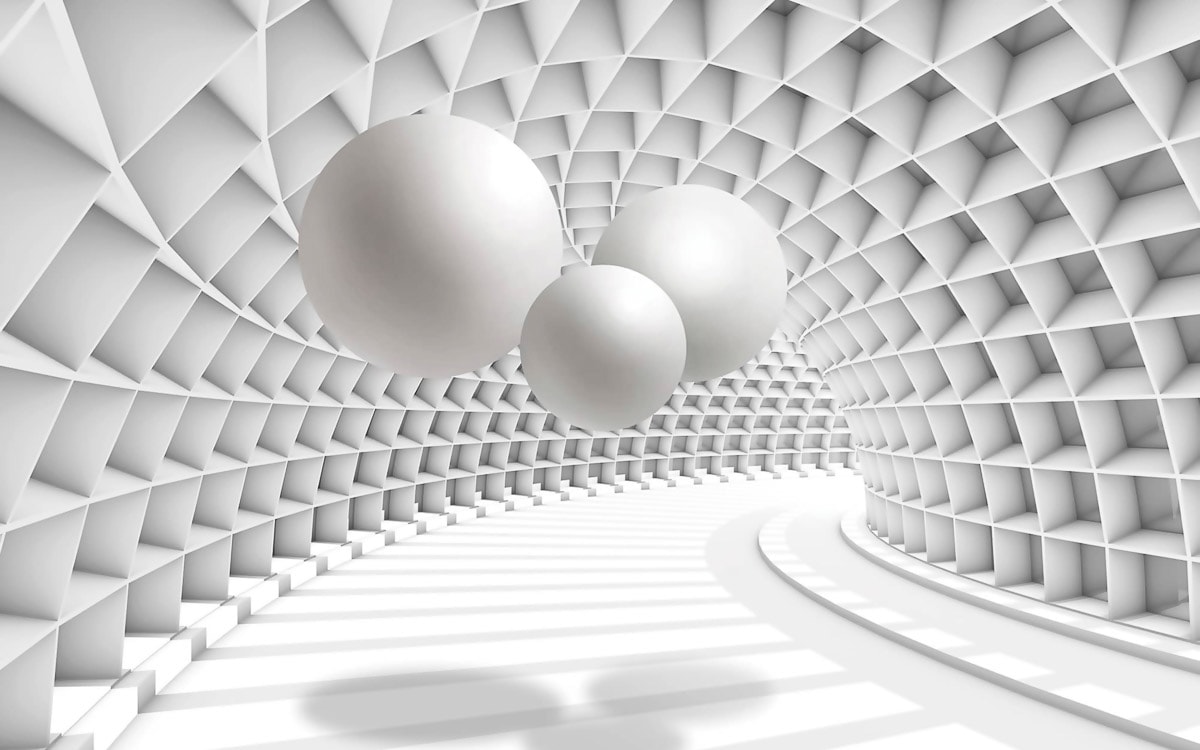 Papermoon Papier peint photo »Abstrakt 3D Effekt«