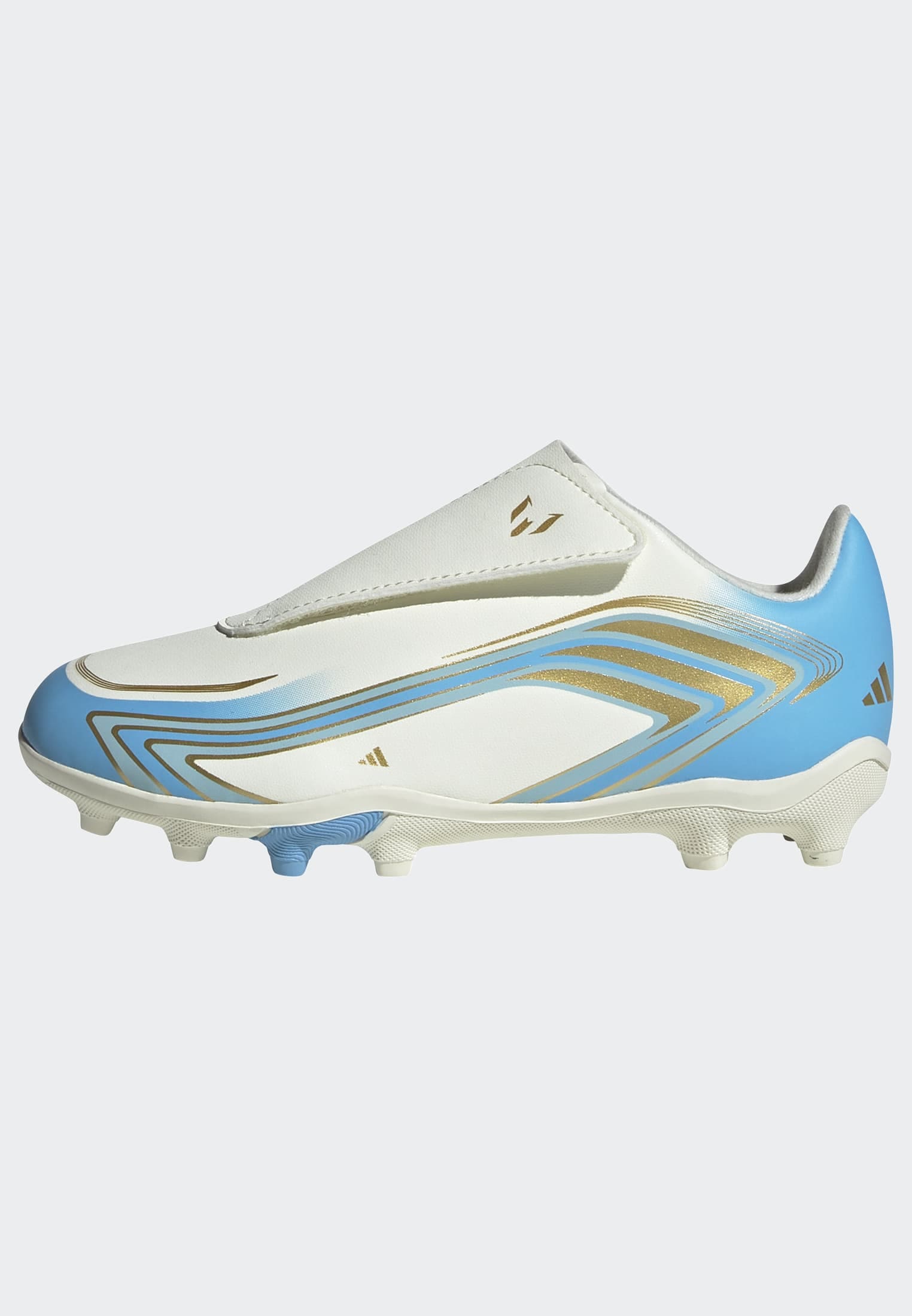adidas Performance Chaussure de football »F50 MESSI CLUB KIDS , KLETTVERSCHLUSS, FESTE BÖDEN/GEMISCHTE BÖDEN«  adapté à de nombreux types de sols, pour adolescents et enfants