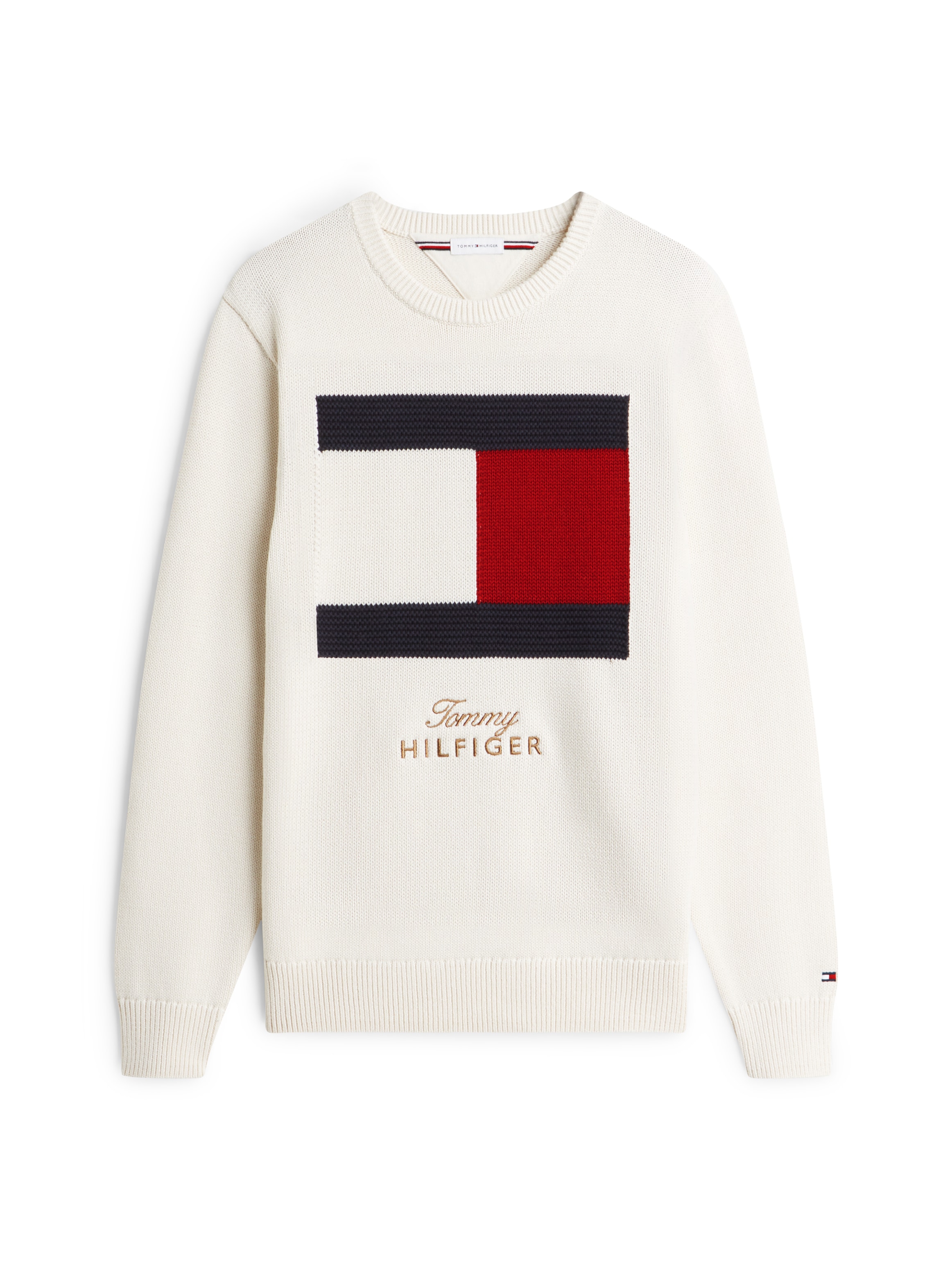 Image of Tommy Hilfiger Rundhalspullover "GIFTING FLAG CREW NECK"