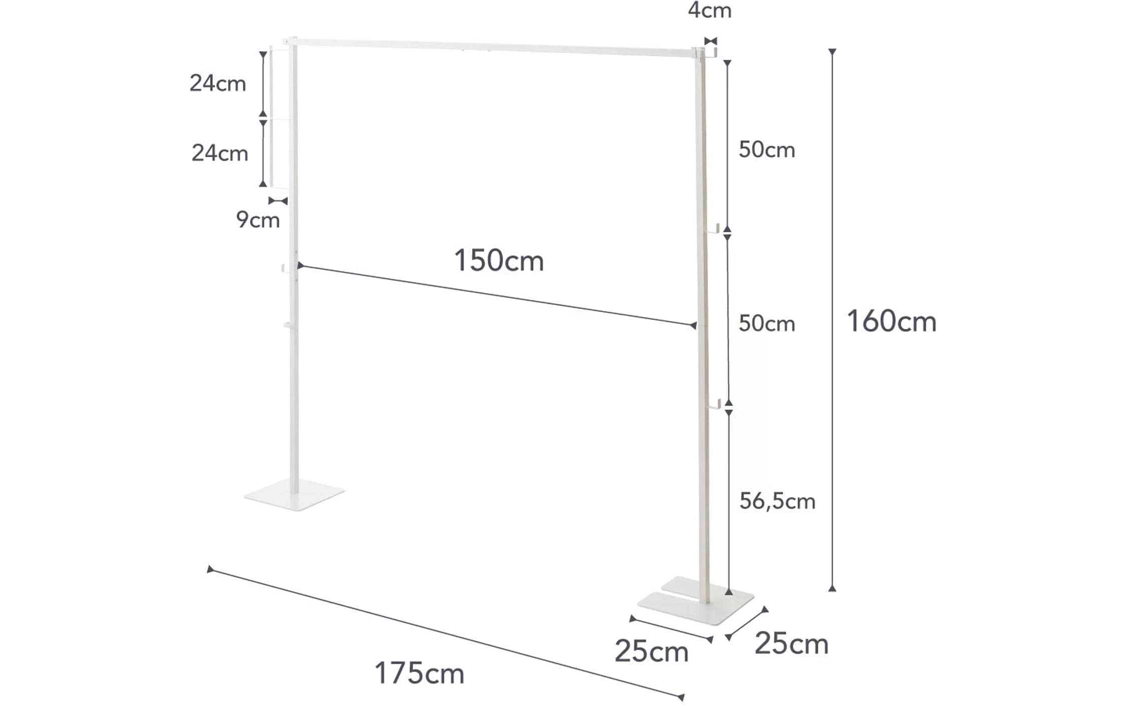 Yamazaki Garderobenständer »Tower 160 x 175 cm«