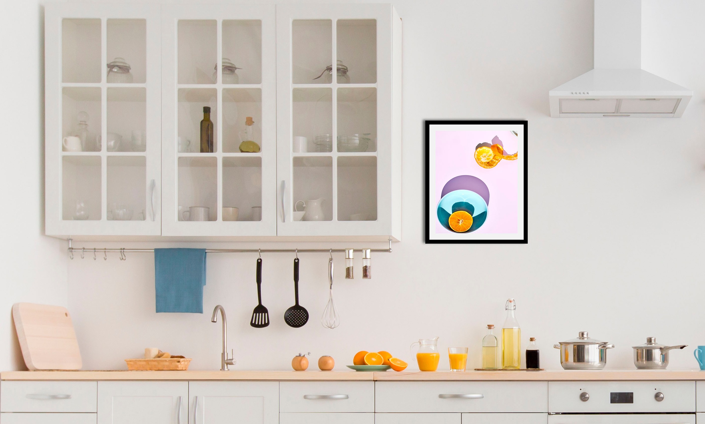 Image of queence Bild "Felina" Essen Kunst Lebensmittel Obst Obst Bilder 1 Stk. tlg. gerahmt