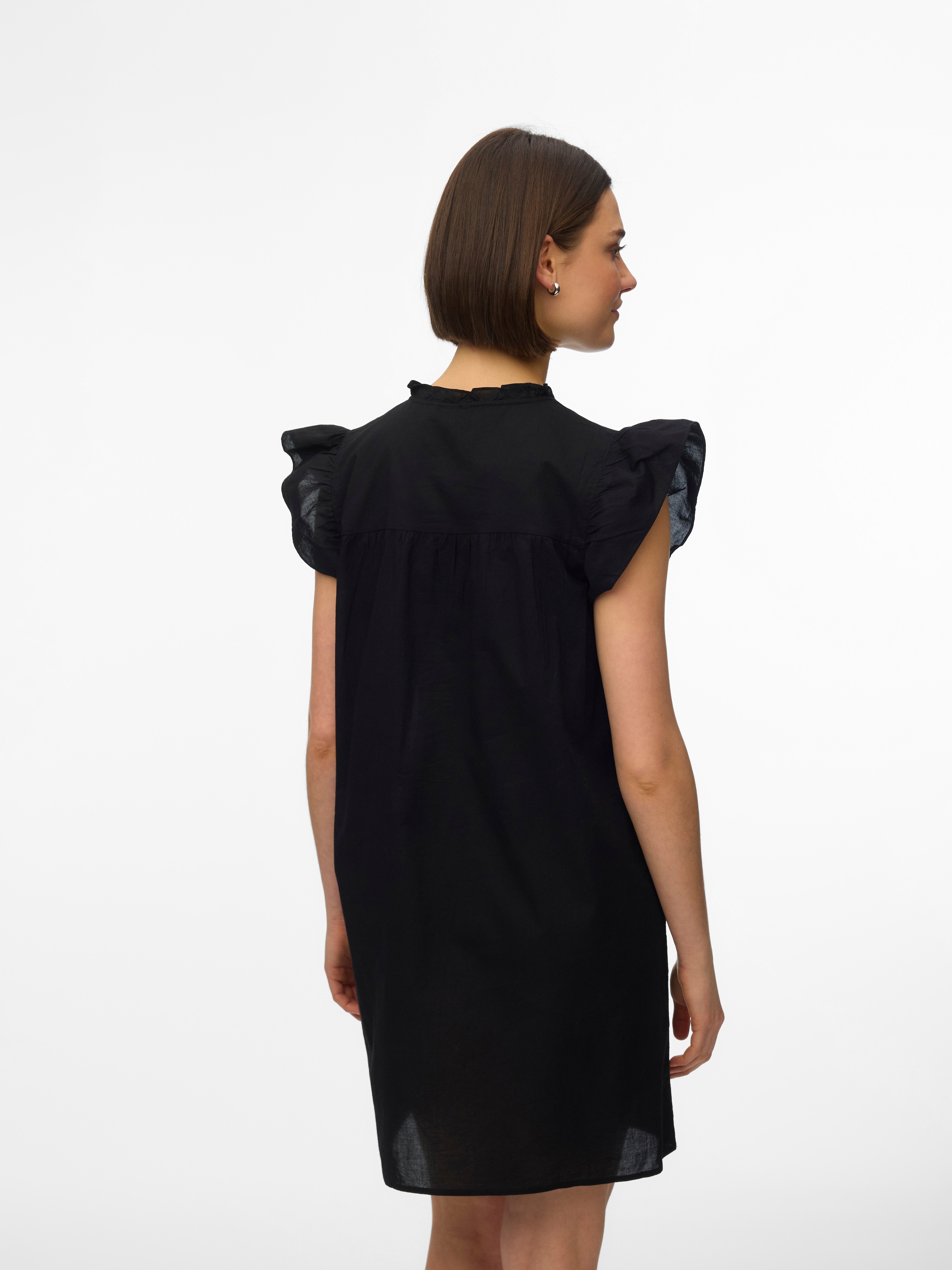 Vero Moda Mini-robe »VMLINE SS SHORT DRESS WVN NOOS« Coton