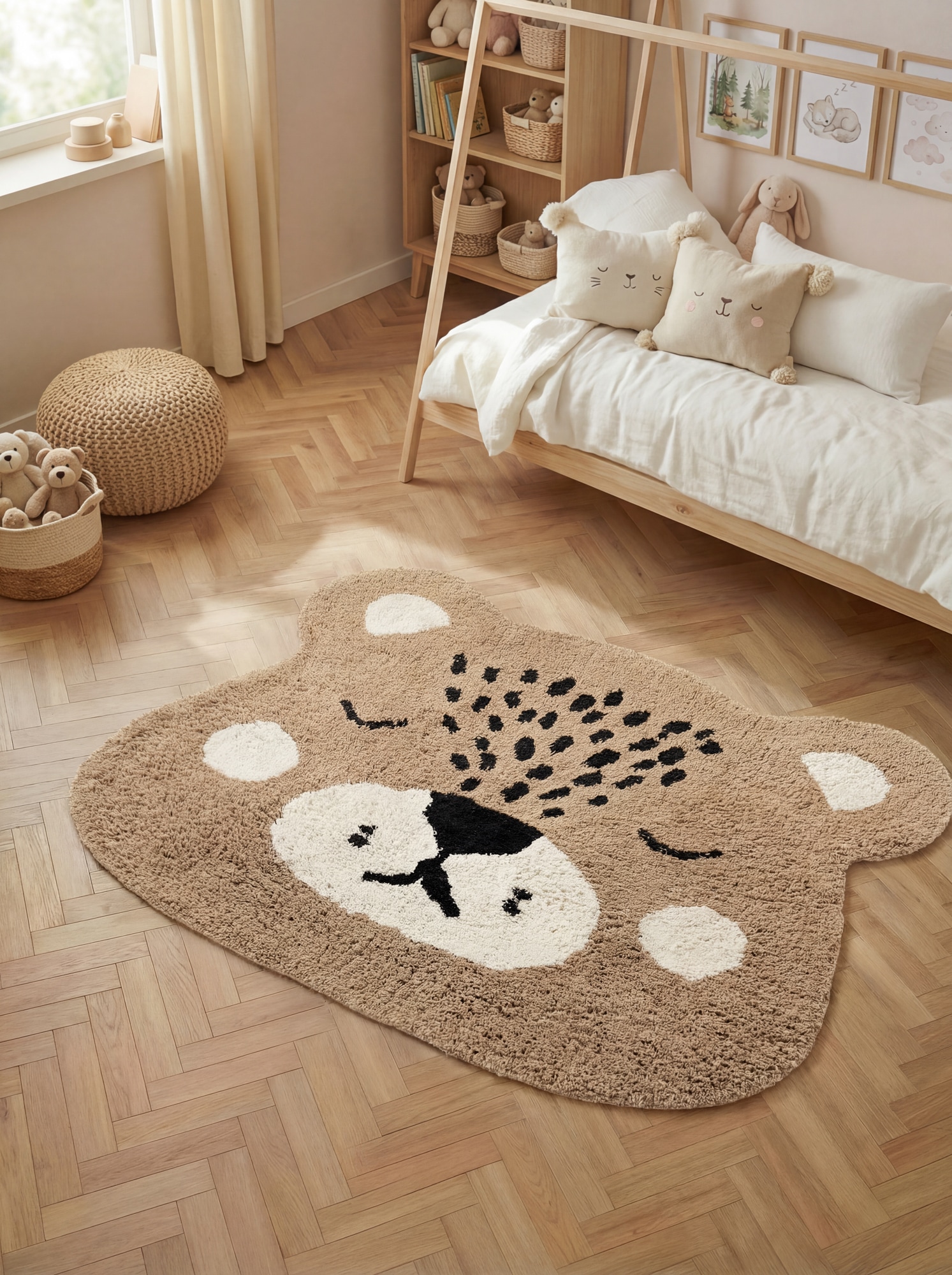 HANSE Home Kinderteppich »Bea« Motivform 10 mm Höhe Waschbar, Handgemacht, Baumwolle, Rutschfest Spielteppich Kinderzimmer