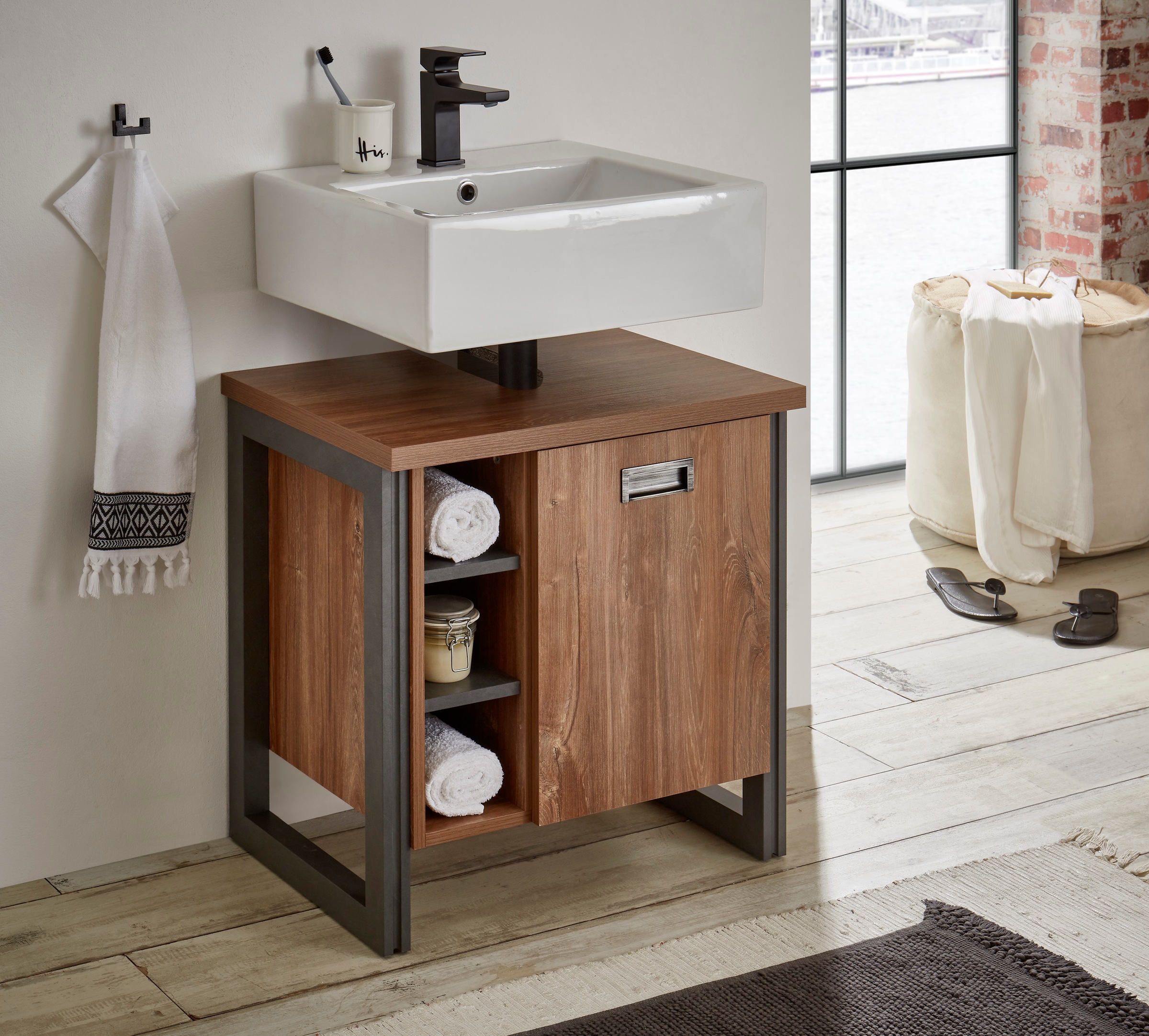 Image of Home affaire Waschbeckenunterschrank »Detroit«, Breite 61 cm bei Ackermann Versand Schweiz