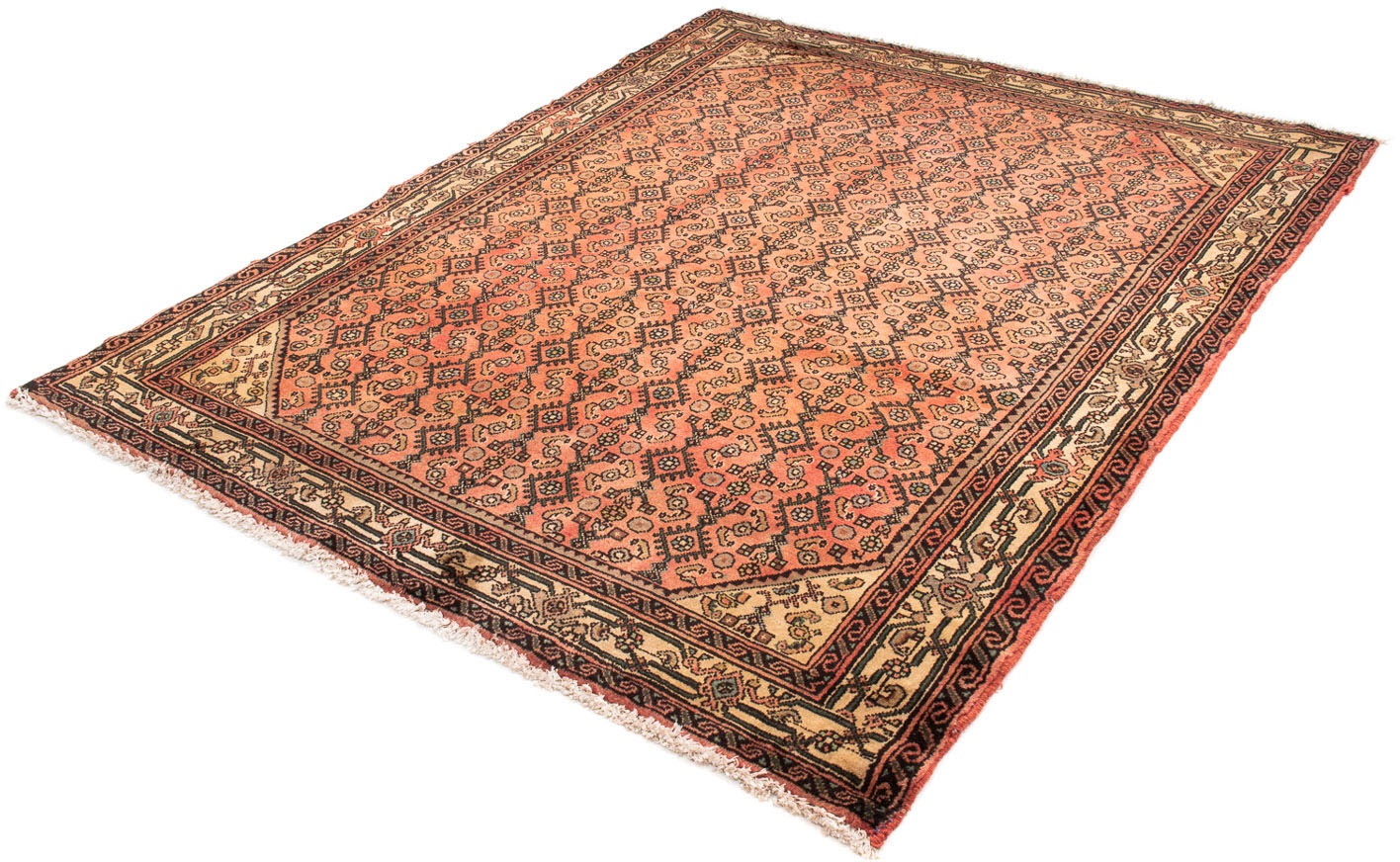 Image of morgenland Orientteppich »Perser - Nomadic - 200 x 155 cm - hellrot«, rechteckig, 10 mm Höhe, Wohnzimmer, Handgeknüpft, Einzelstück mit Zertifikat bei Ackermann Versand Schweiz