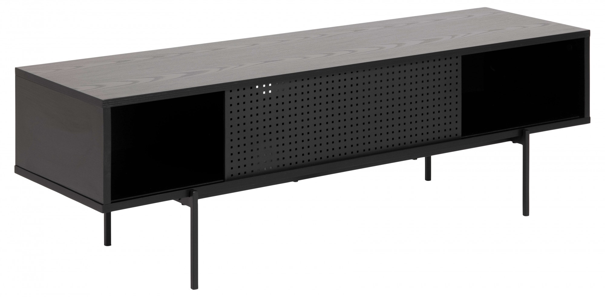 ACTONA GROUP TV-Schrank »Angus« TV-Bank ,TV Tisch mit 1 Schiebetür schwarz. Höhe 44,50 cm