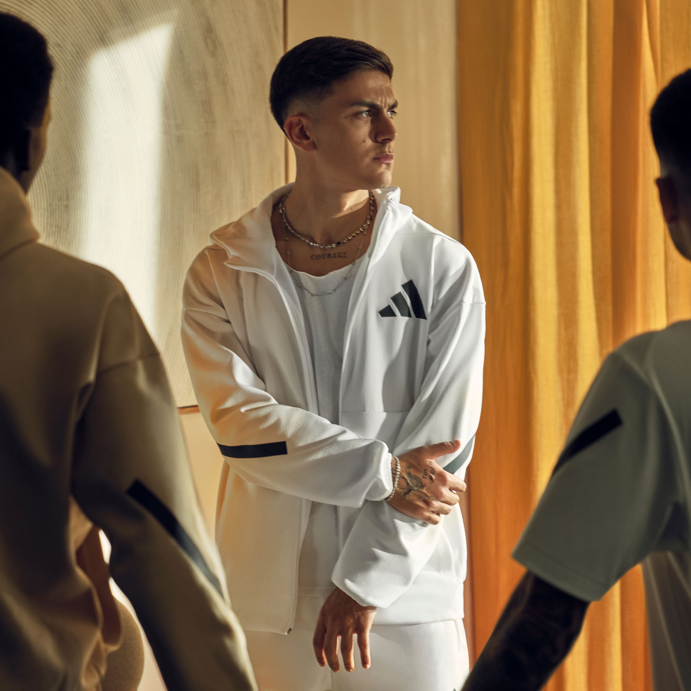 adidas Sportswear Kapuzensweatshirt »M Z.N.E. FZ«, für sportliche Aktivitäten, aus Polyester und Baumwolle
