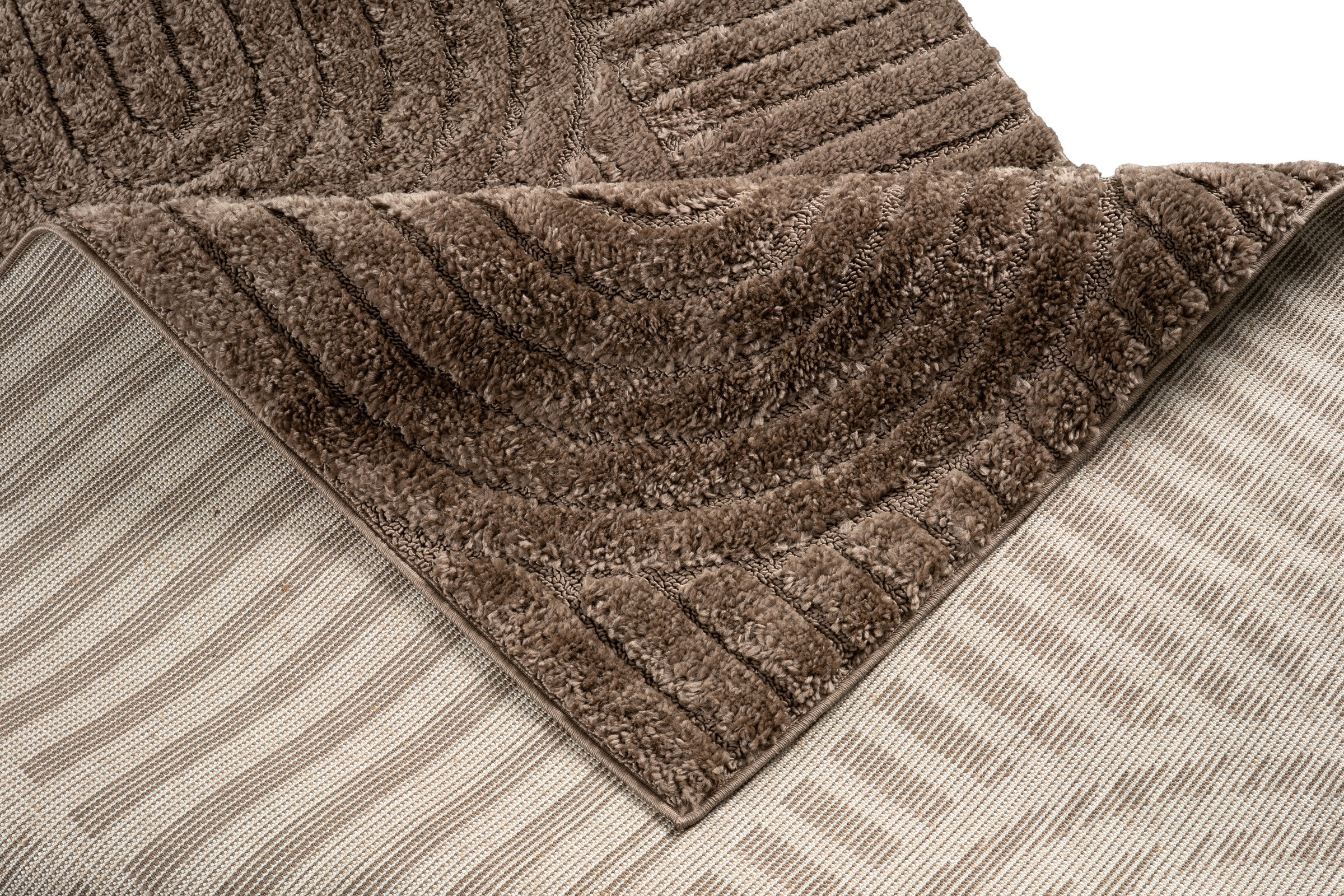 GOODproduct Teppich »Jonne, Boho-Design, Scandi, Designteppich« rechteckig 20 mm Höhe Hoch-Tief, 3D Optik, skandinavischer Stil, Wohnzimmer, Schlafzimmer