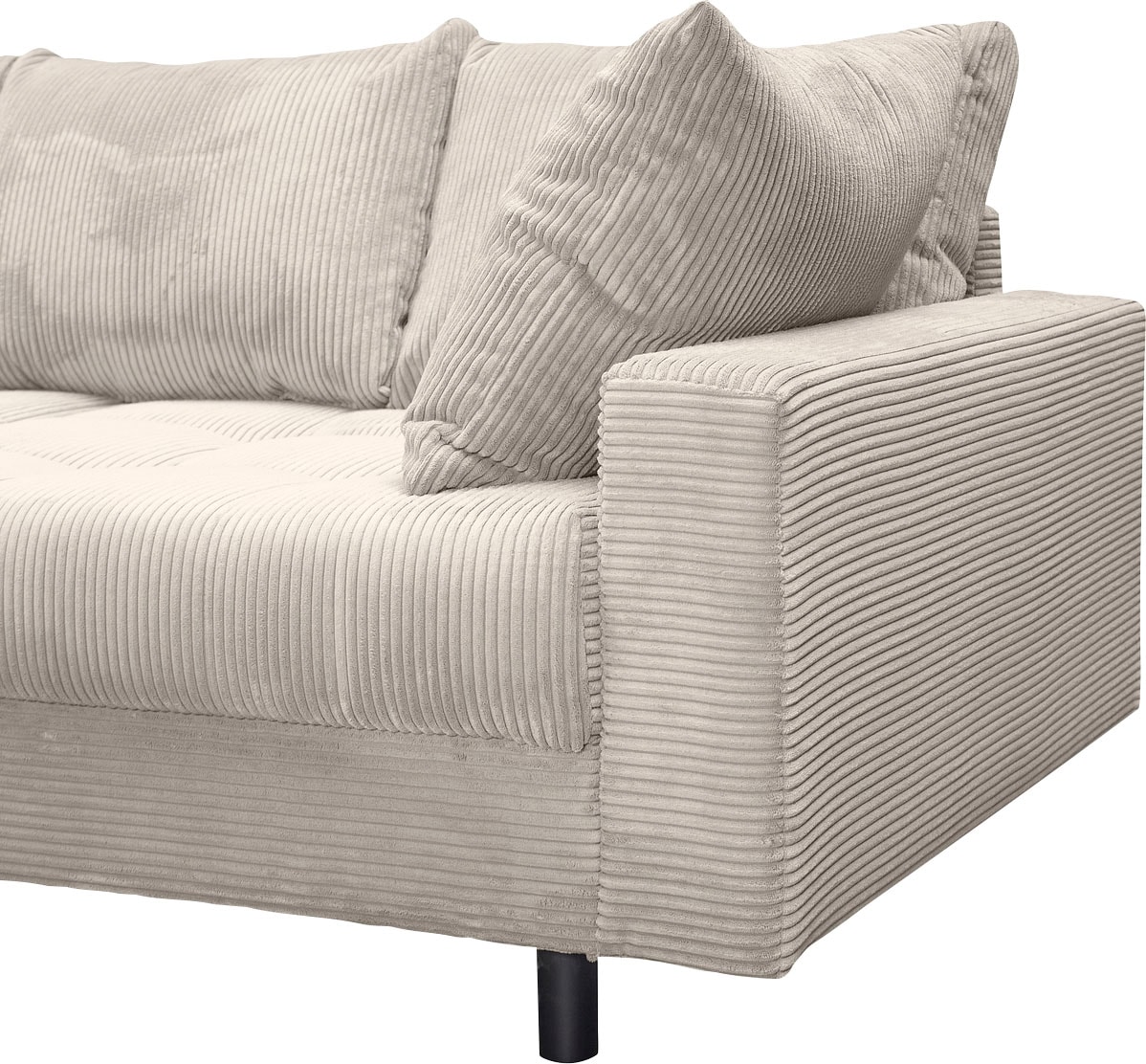 Home affaire Ecksofa Toni L-Form, inklusive Hocker und Rückenkissen