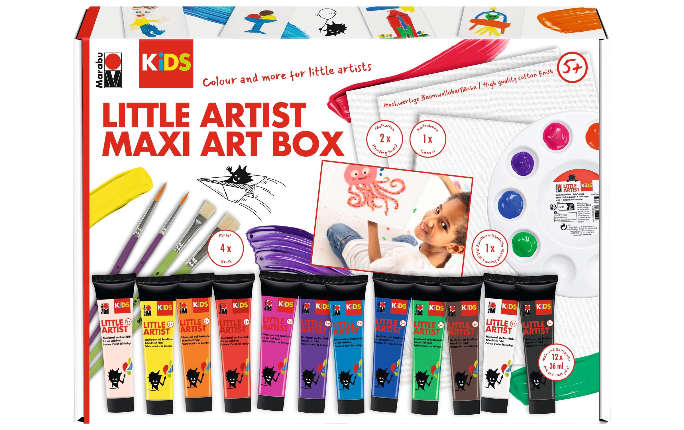 Marabu Kreativset »Kids Little Artist Art Box Maxi 20-teilig«