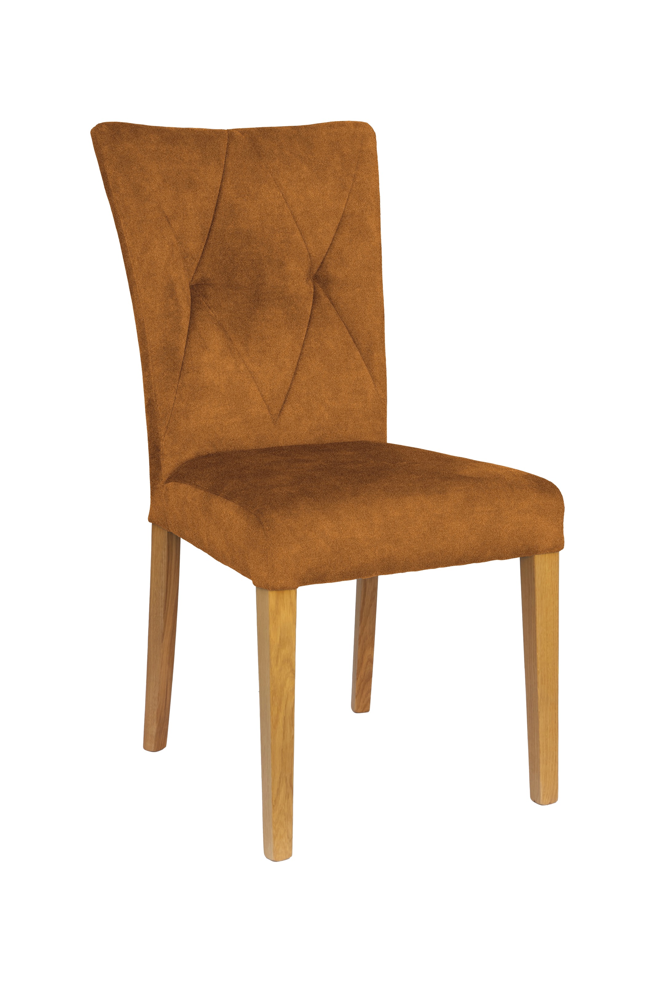 Home affaire 4-Fussstuhl »Diamond«, (Set), 2 St., Samtvelours, Sitz und Ruecken gepolstert