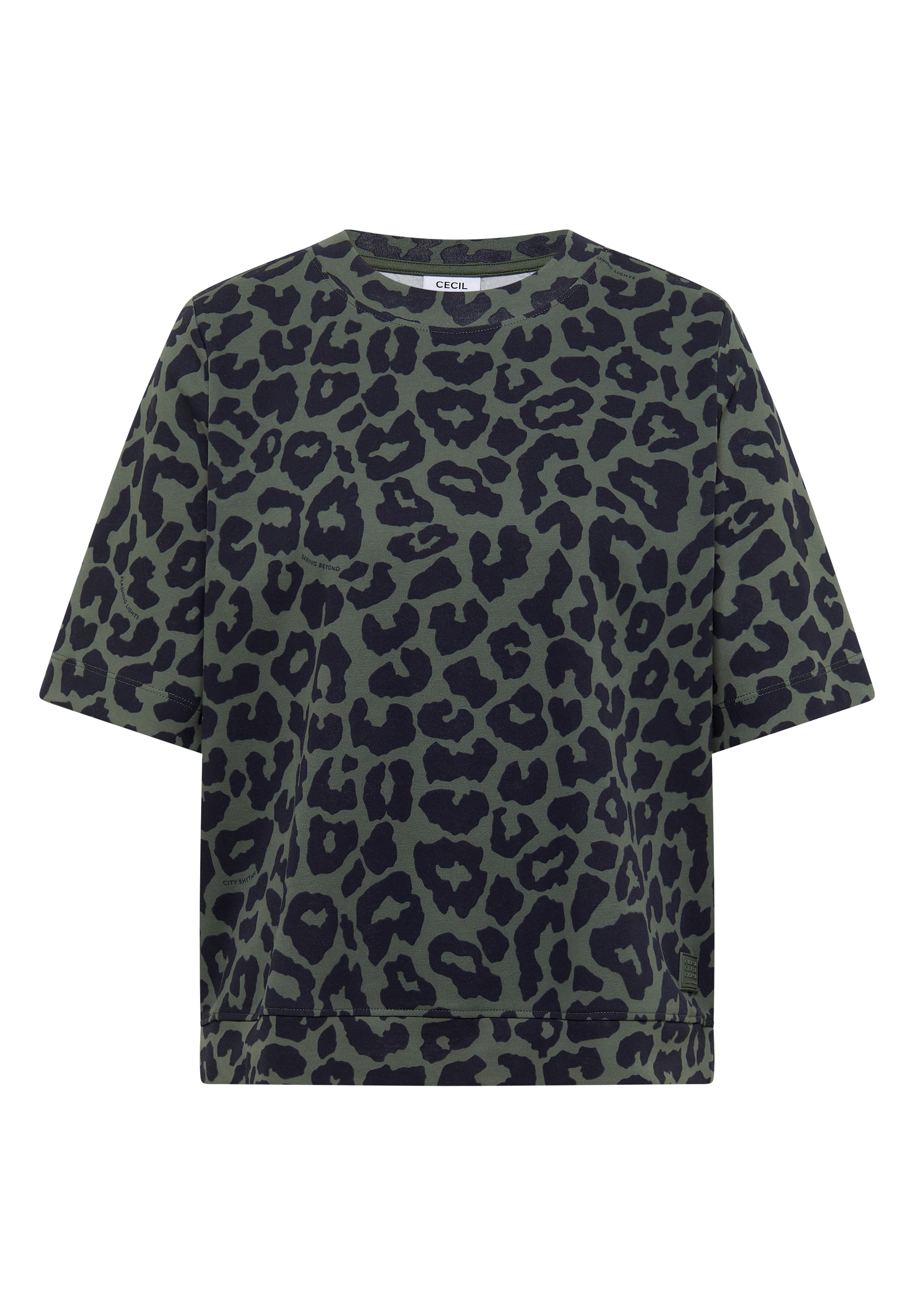 Image of Cecil T-Shirt mit Animal-Print, lässige Passform