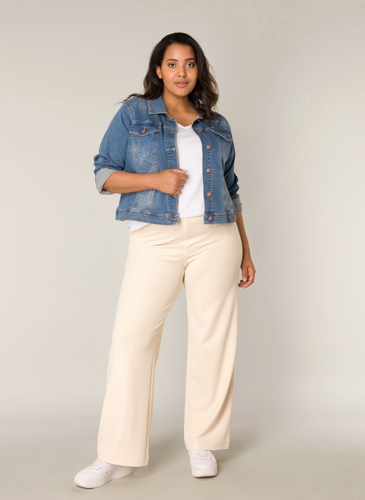 Base Level Curvy Jeansjacke »BAS-Yamila« Modisches Basic