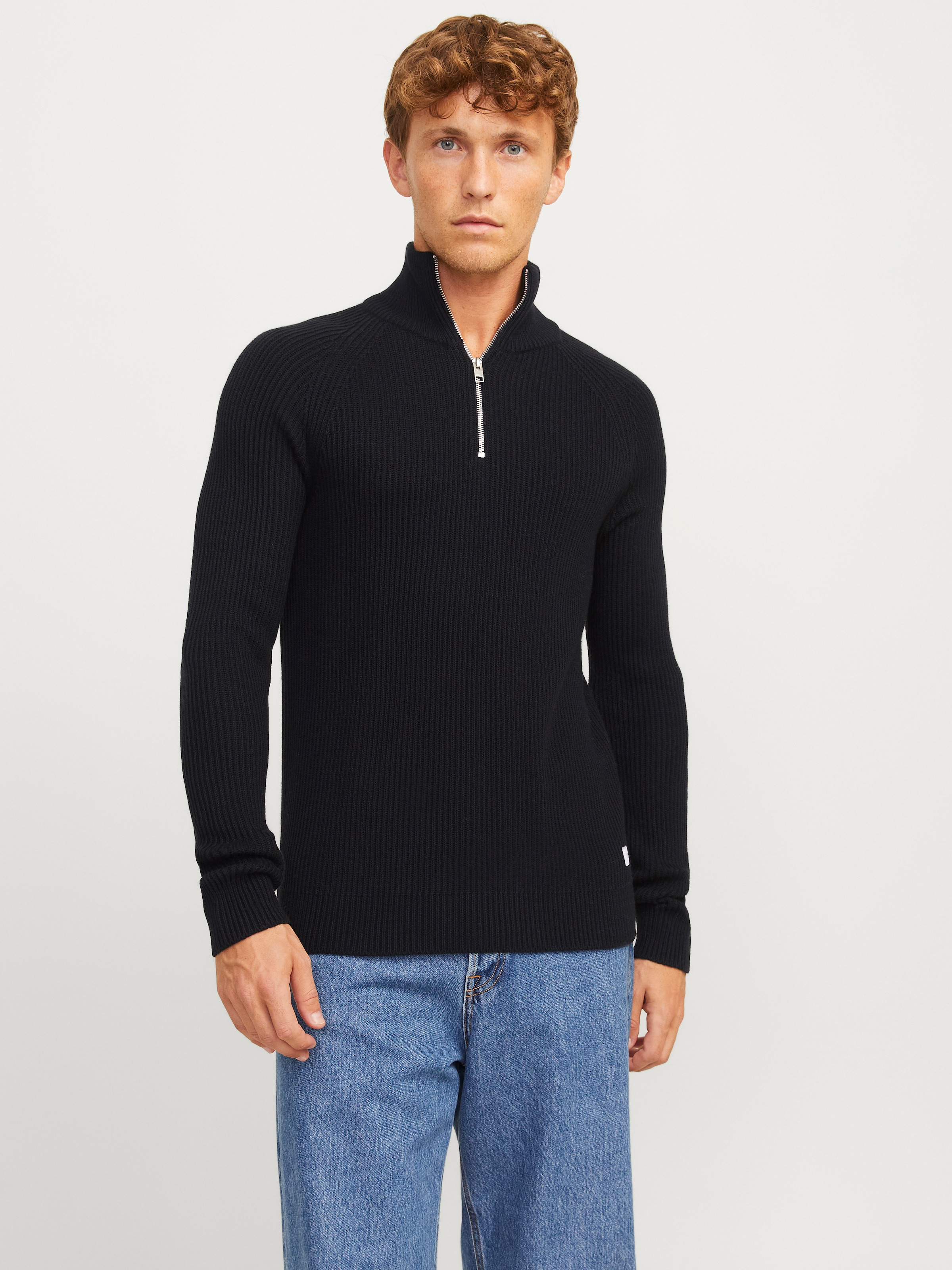 Jack & Jones Troyer »JJPANNEL KNIT HALF ZIP AW24«