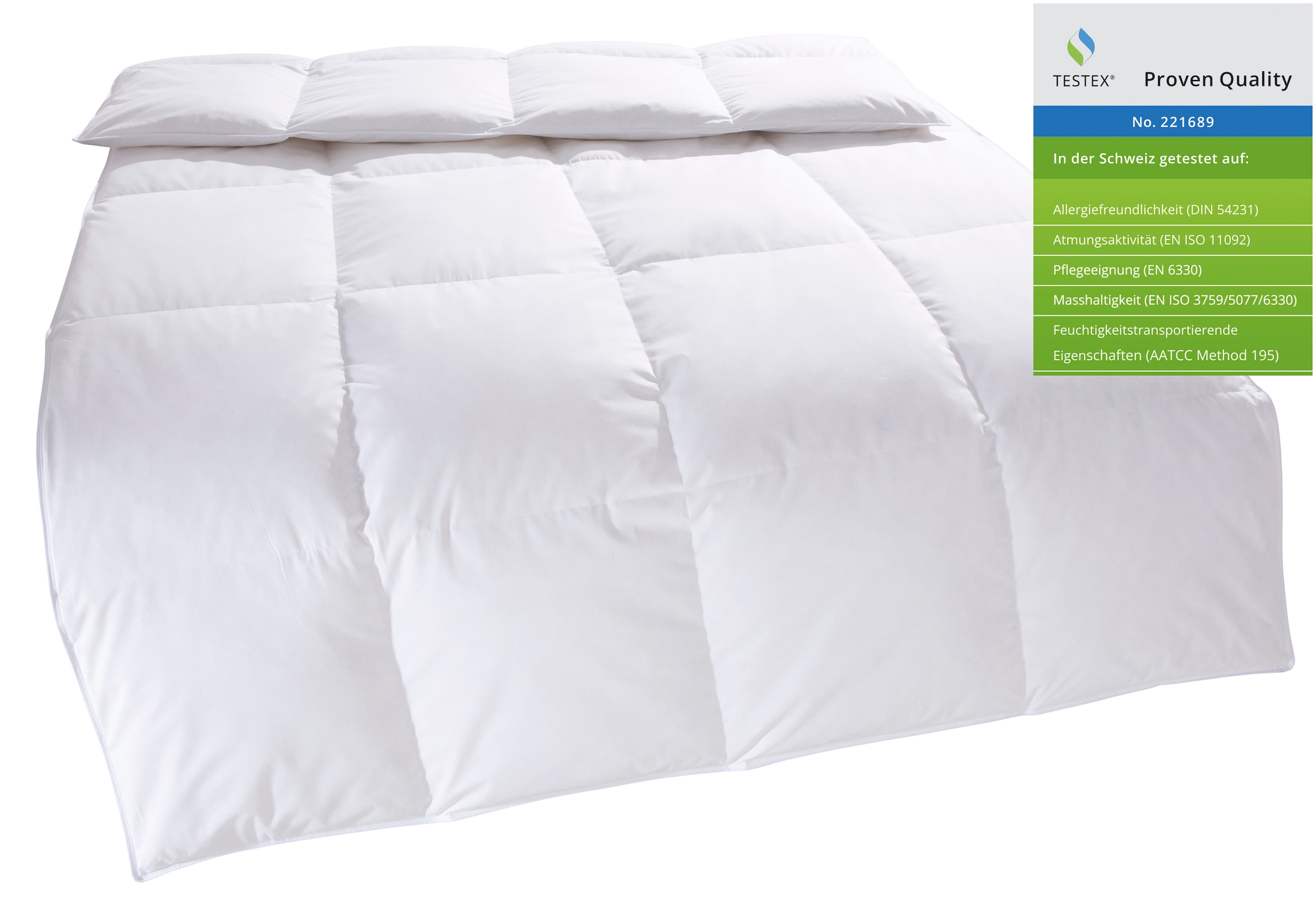 my home Couette en plumes »RINA, Bettdecke in 135x200 cm & 155x220 cm, Made in Germany« normal Füllung 70% Federn & 30% Daunen Bezug Coton 1 cuis tlg. Bettdecken, Sommer, Winter, Decke, Made in Germany