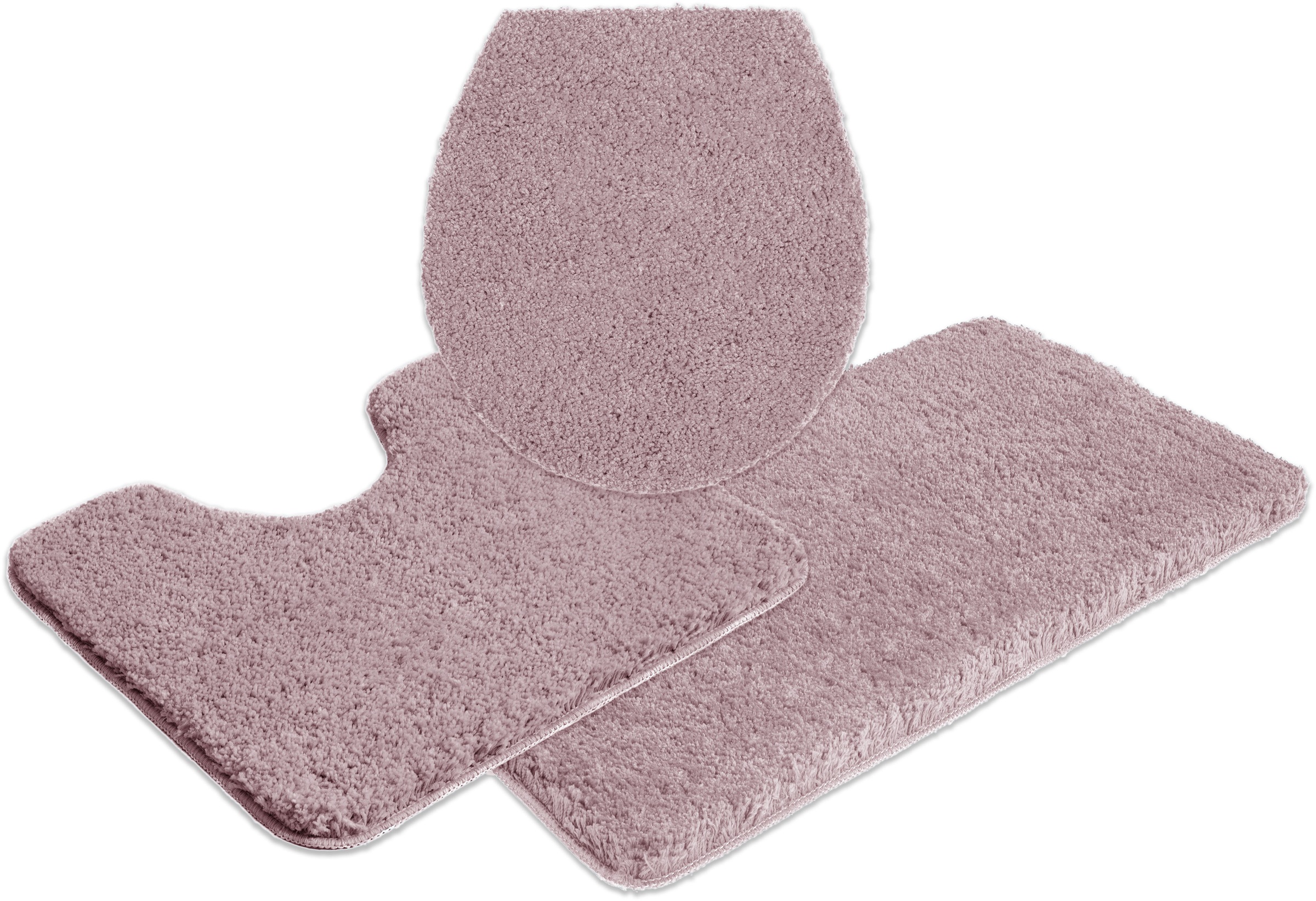 OTTO home Badematte "Sanremo, Standard & Premium, 30mm oder 35mm, sehr weich" rutschhemmend beschichtet fußbodenheizungsgeeignet  schnell trocknend Badteppich, unifarben, rechteckig, rund & als 3-tlg. Set erhältlich