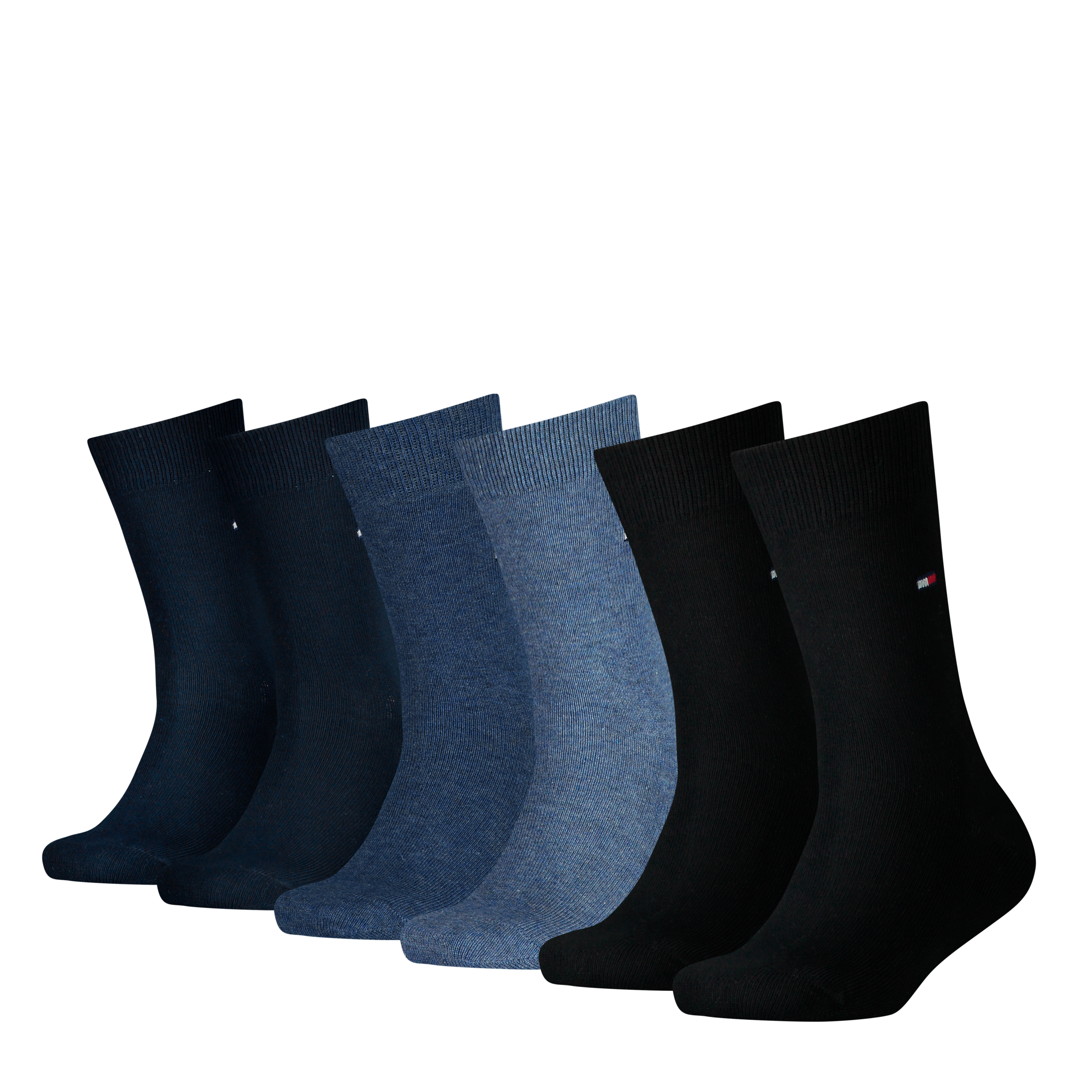 Image of Tommy Hilfiger Socken "TH CHILDREN SOCK TH BASIC 6P ECOM" 6 Paar, Mit kleinem Rippenbündchen und Logo