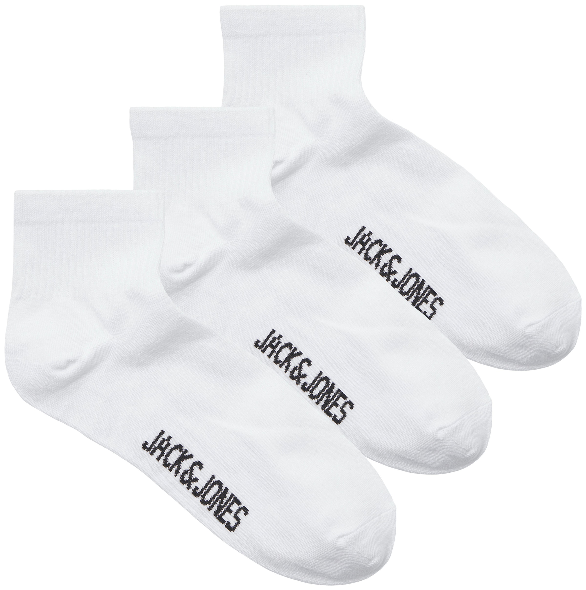 Image of Jack & Jones Freizeitsocken "JACLEON SHORT TENNIS SOCKS 3 PACK SN" Packung, 3 Paar tlg. Baumwollmischung, Einheitsgrösse