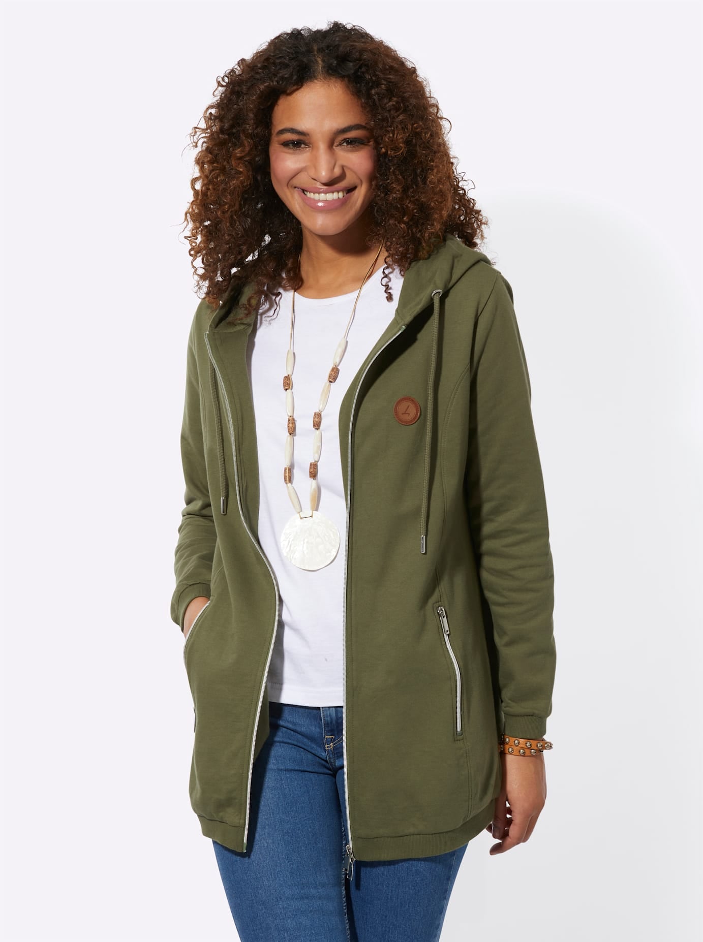 Casual Looks Veste chemise »Sweatjacke« 1 cuis tlg.