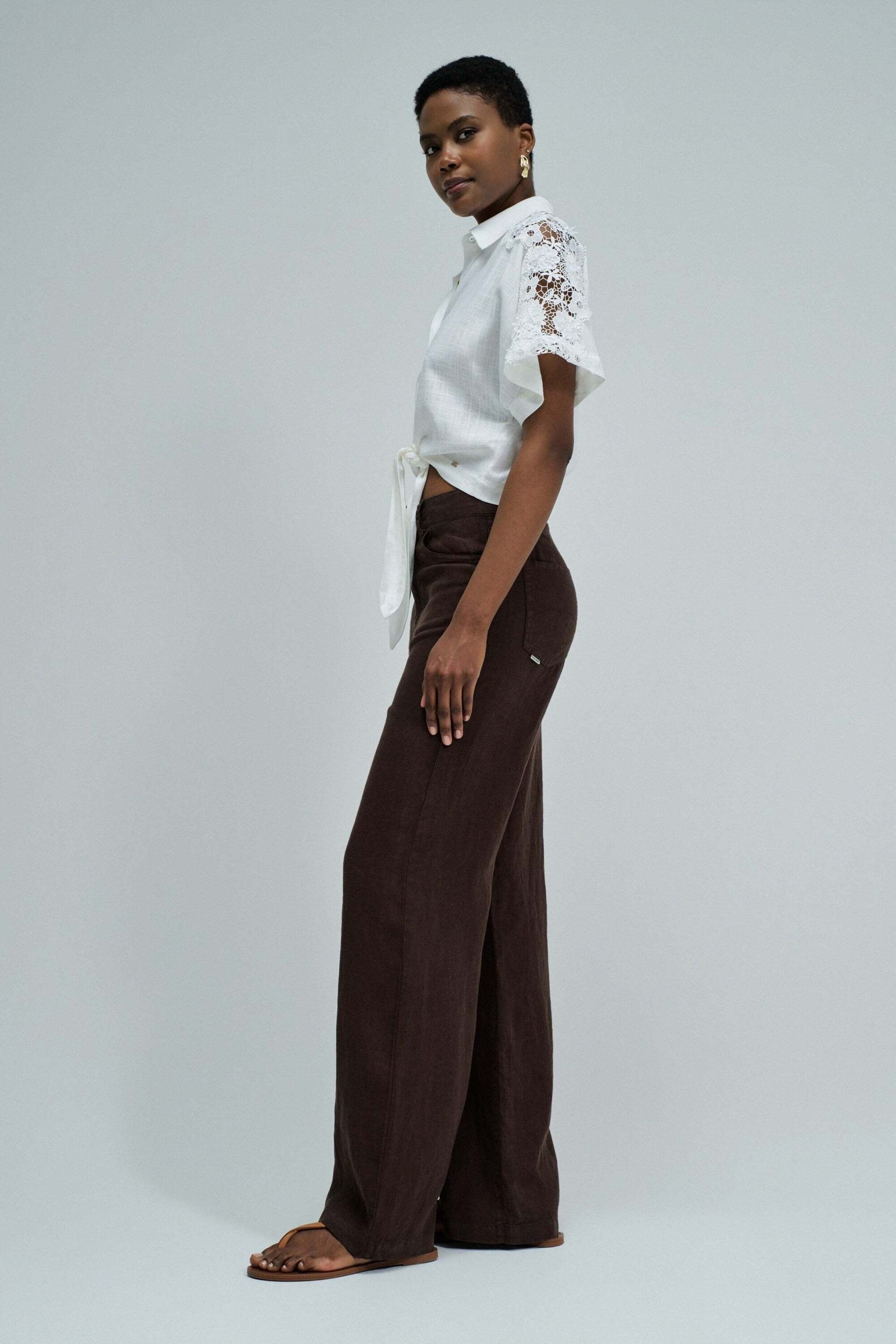 Salsa Blouse à manches courtes »Salsa Jeans Kurzarmbluse Front Knot Short Sleeve«