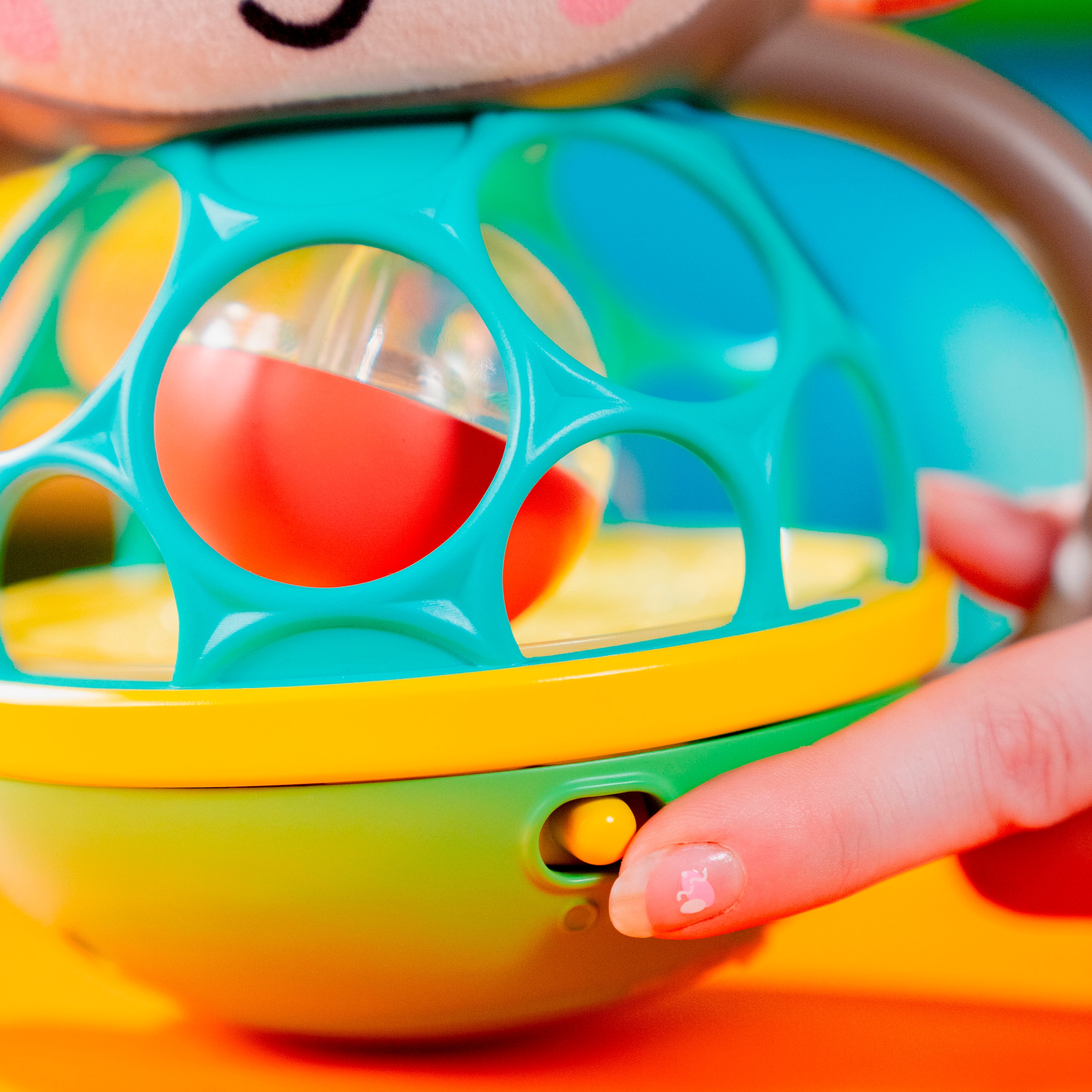 Bright Starts Jouet de préhension »Grab & Giggle Monkey™ Multi-Sensory Toy« mit Sound