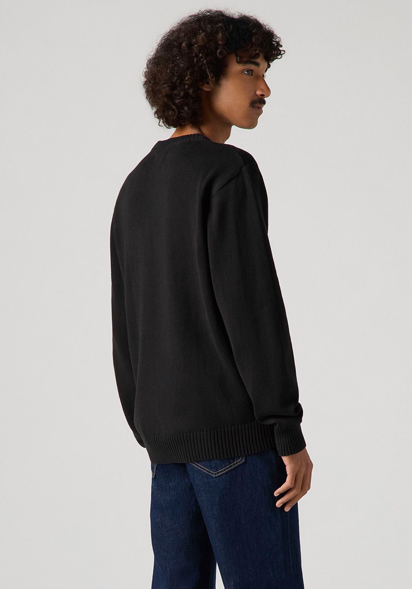 Levi's® Pull en tricot »CLASSIC HM SWEATER« avec broderie logo et en coton pur
