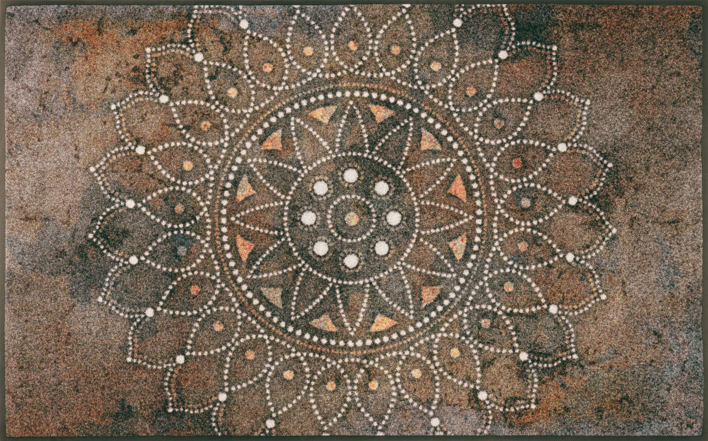 wash+dry by Kleen-Tex Tapis »Madhana« Rectangulaire 7 mm Höhe Motiv Mandala, rutschhemmend, In- und Outdoor geeignet, waschbar