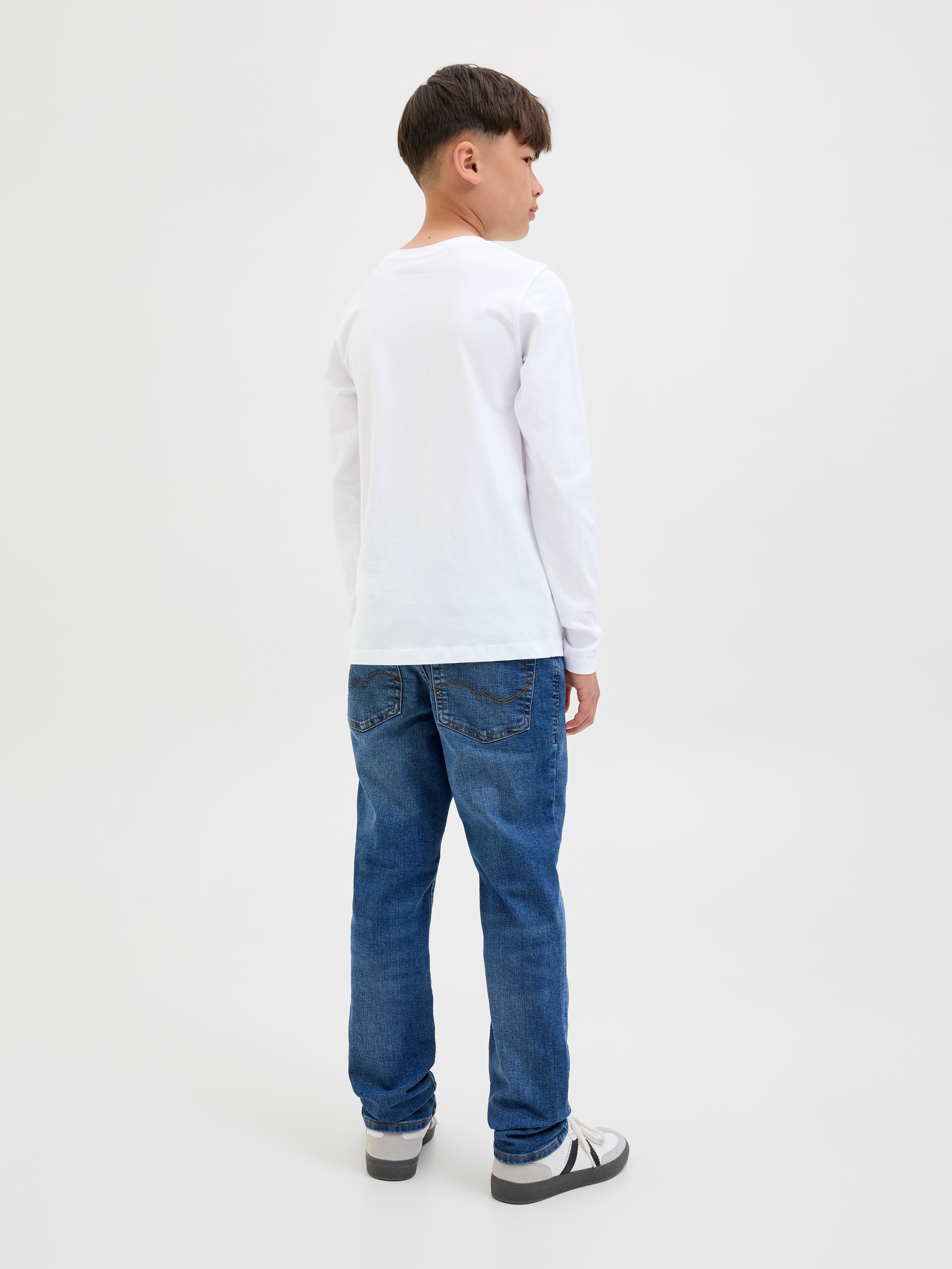 Jack & Jones Junior Langarmshirt »JJGEPLAS TEE LS CREW NECK JNR«
