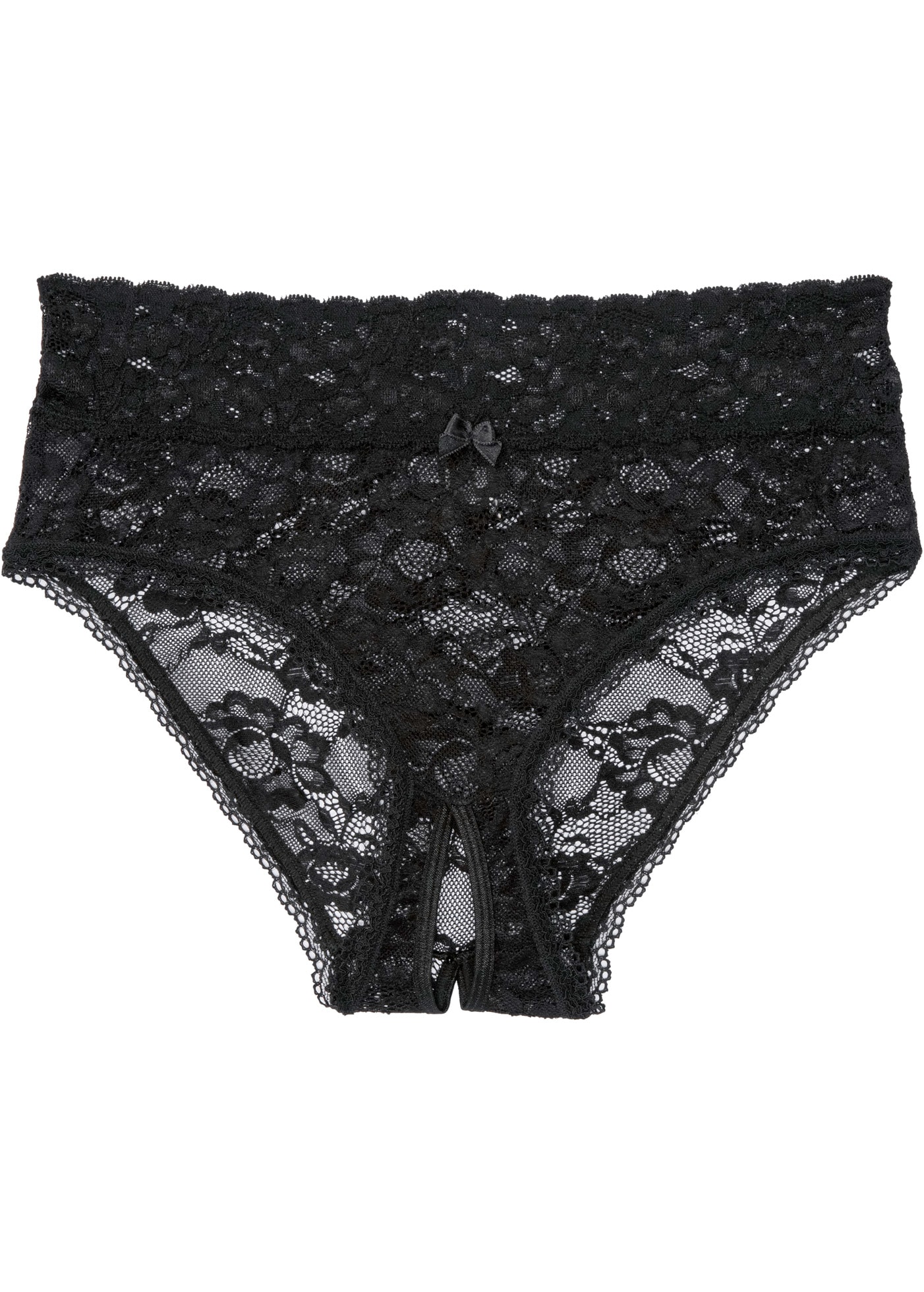 Image of bonprix Taillenslip Highwaist-Design, mit edler Spitze, höhere Passform