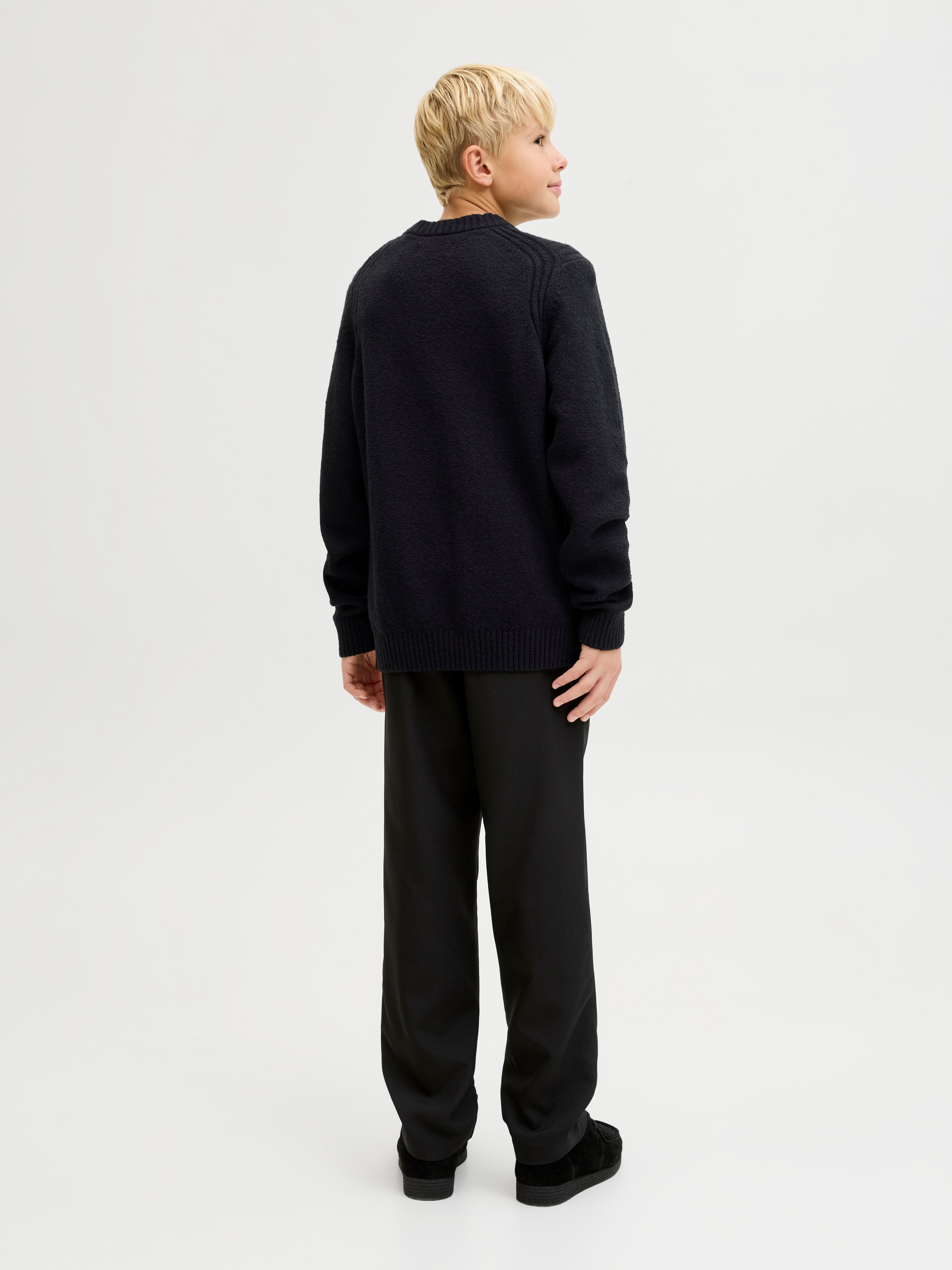 Jack & Jones Junior Pull à col rond »JCOPOINT KNIT BOUCLE CREW NECK BF JNR«