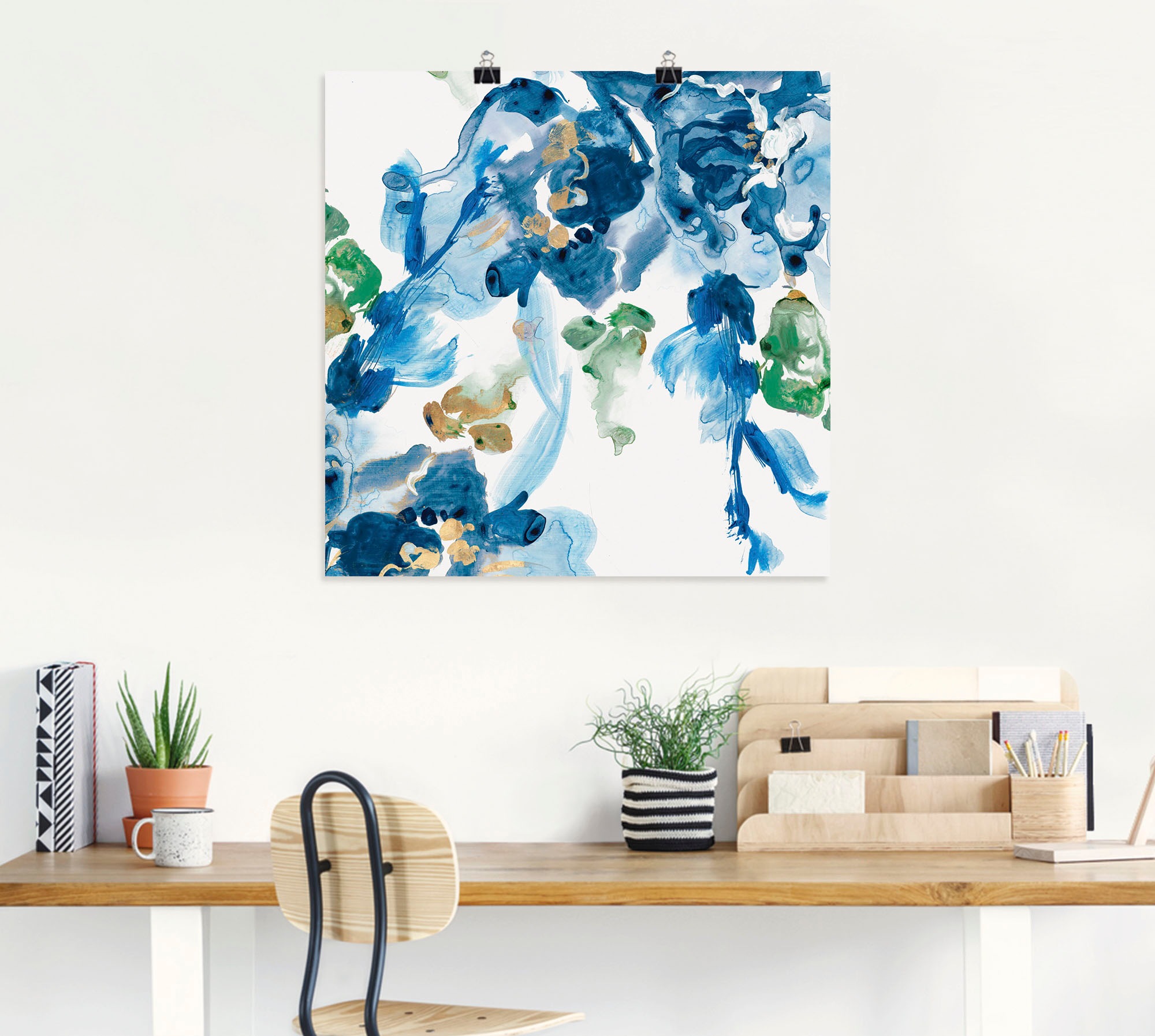 Artland Poster »Fliessendes Wasser«, Blumenbilder, (1 St.), als Alubild, Leinwandbild, Wandaufkleber oder Poster in versch. Grössen